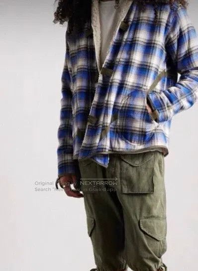 Greg Lauren Greg Lauren Handmade Double-sided Gridded Robe Jacket Shir Size US S / EU 44-46 / 1 - 5 Thumbnail