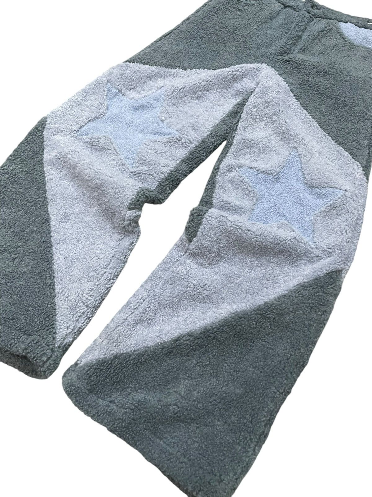 Hysteric Glamour × Japanese Brand Vaprart Japan Panelled Heavy Fleece Wide Leg Baggy Pants Size US 29 - 3 Thumbnail