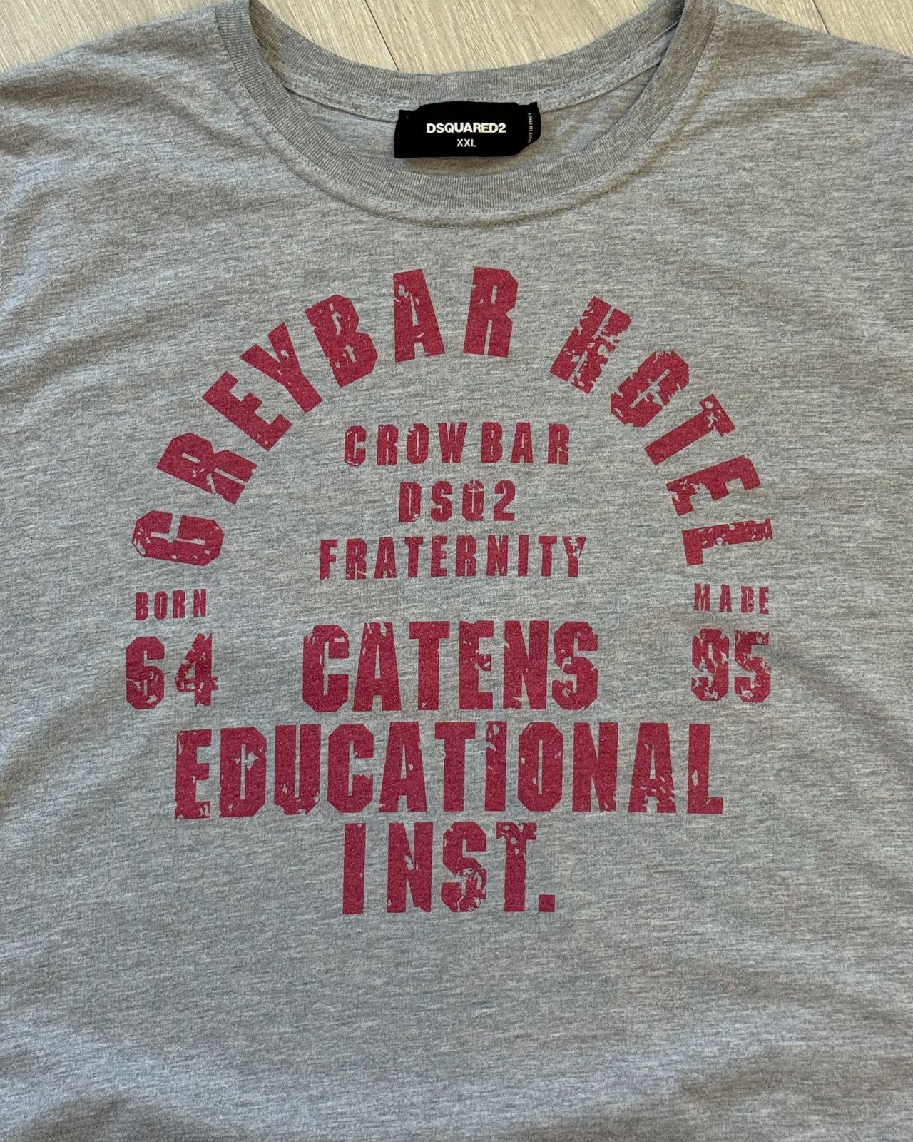 Dsquared2 Dsquared2 Fraternity Catens Educational Inst. T-Shirt - XXL Size US XXL / EU 58 / 5 - 3 Thumbnail