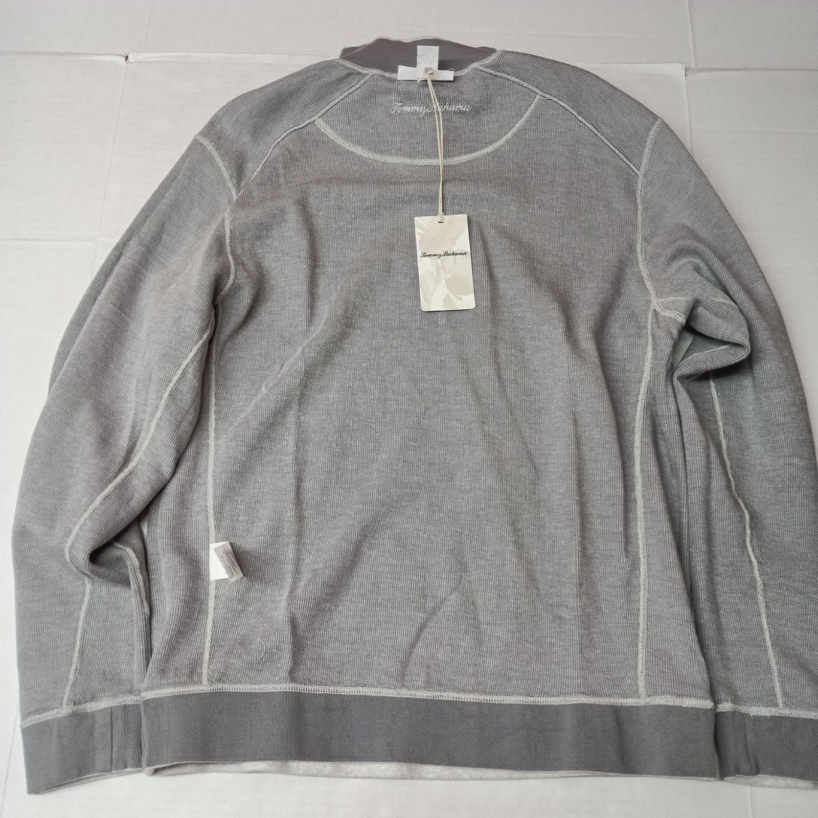Tommy Bahama Tommy Bahama Reversible Gray Pullover 1/4 Zip Men's Size M Size US M / EU 48-50 / 2 - 9 Thumbnail