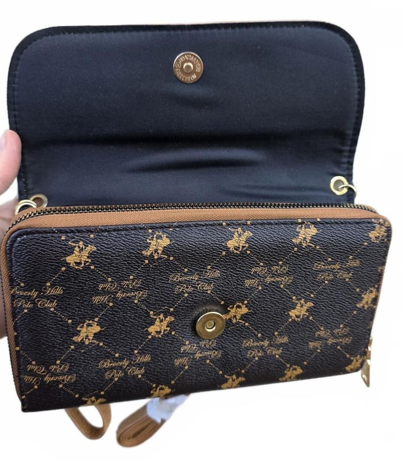 Beverly Hills Polo Club Beverly Hills Polo Club Brown & Black 3-Way Crossbody Bag Size ONE SIZE - 7 Thumbnail