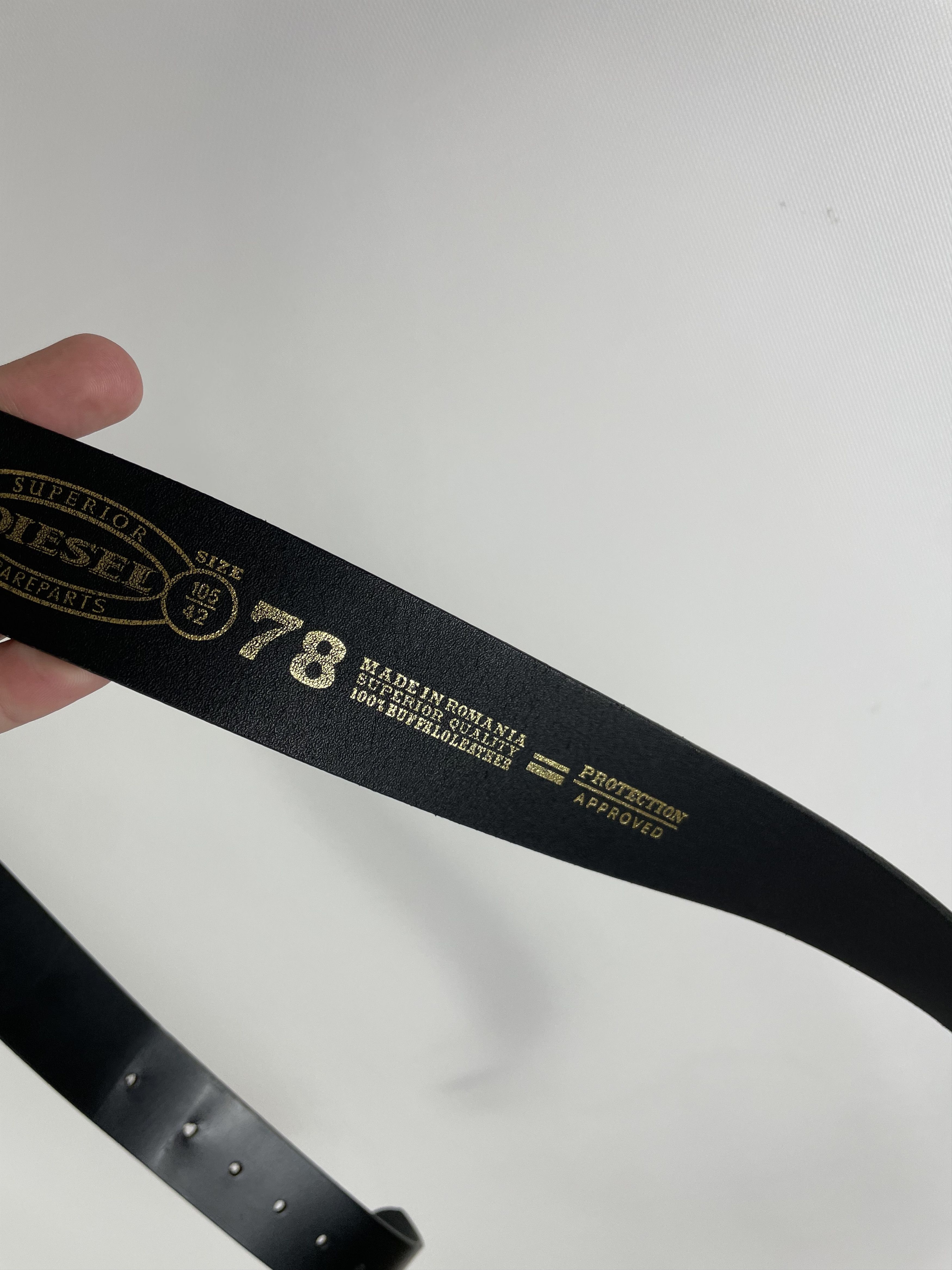 Diesel Vintage Leather Diesel Belt Size ONE SIZE - 5 Thumbnail