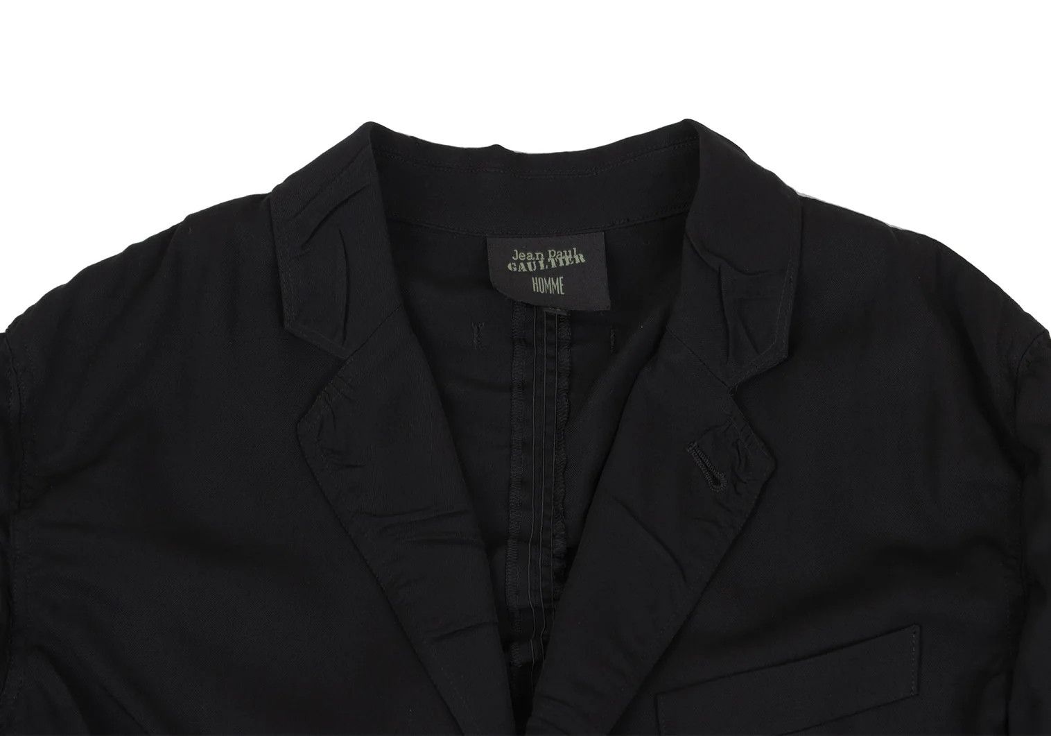 Jean Paul Gaultier Wool Rayon Pleated Jacket in Black Size 48 Size US M / EU 48-50 / 2 - 3 Thumbnail
