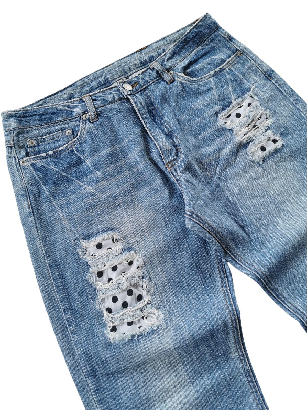 If Six Was Nine Distressed Denim Jeans 32x41 Size US 32 / EU 48 - 7 Thumbnail