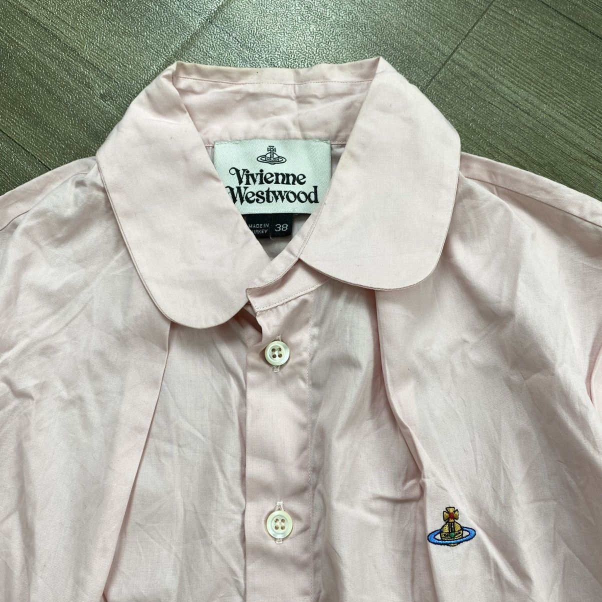 Vivienne Westwood Vintage Vivienne Westwood Sexy Pink Blouse Button Up Shirt Size XS / US 0-2 / IT 36-38 - 3 Thumbnail