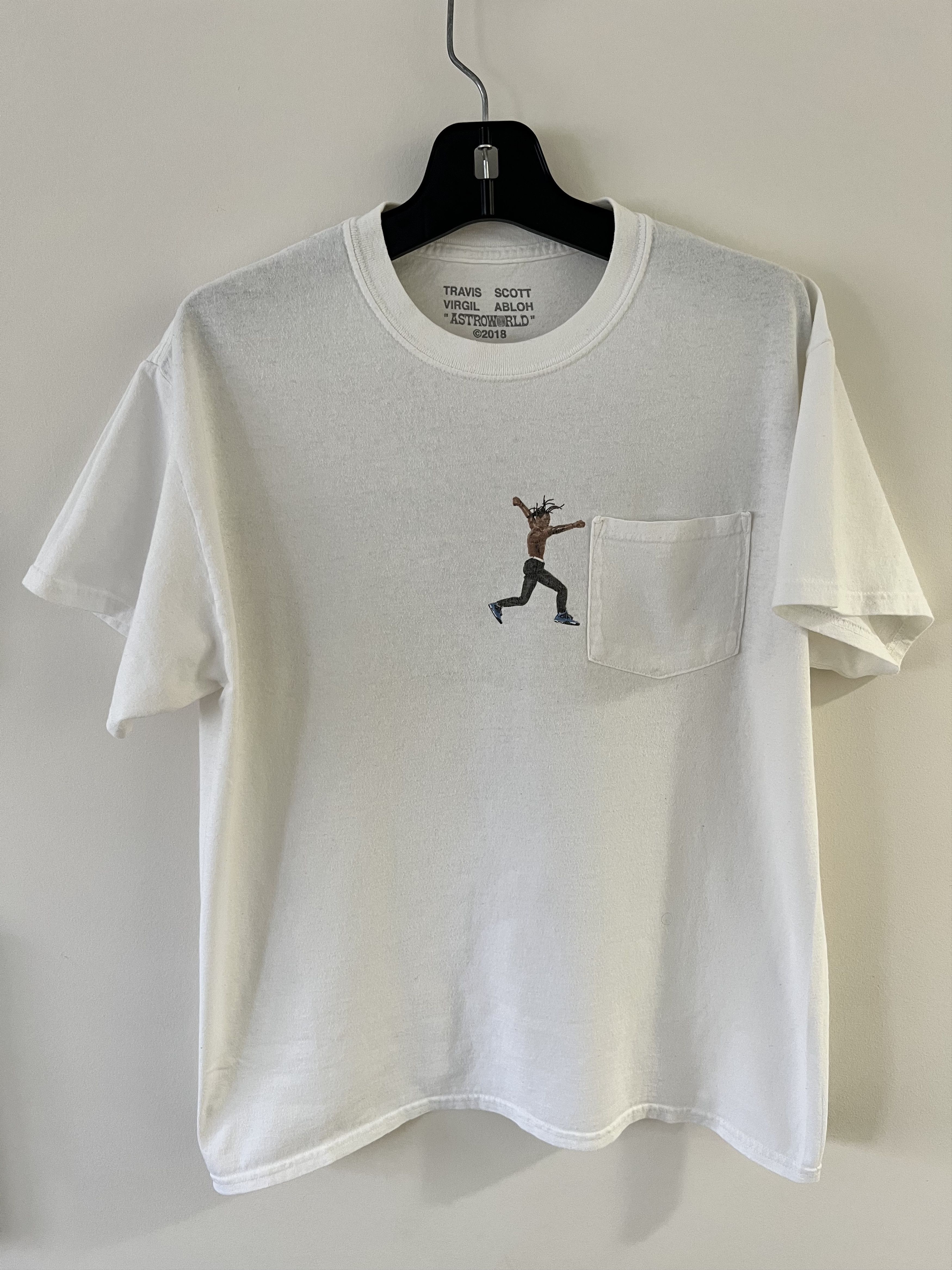 Travis Scott × Virgil Abloh ASTROWORLD pocket tee Size US L / EU 52-54 / 3 - 3 Thumbnail