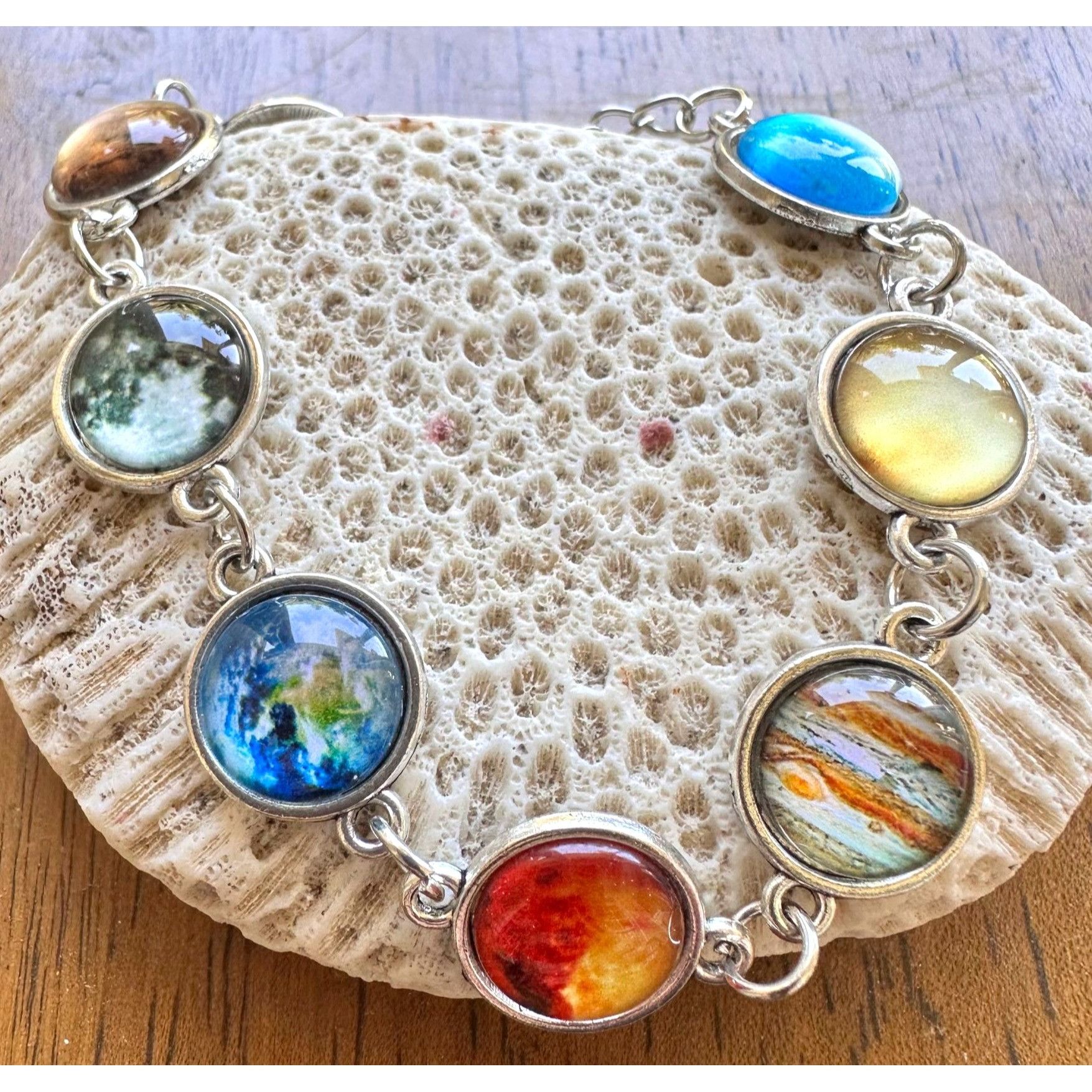 Handmade Solar System Bracelet New Planets Earth Universe Lobster Hoo Size ONE SIZE - 2 Thumbnail