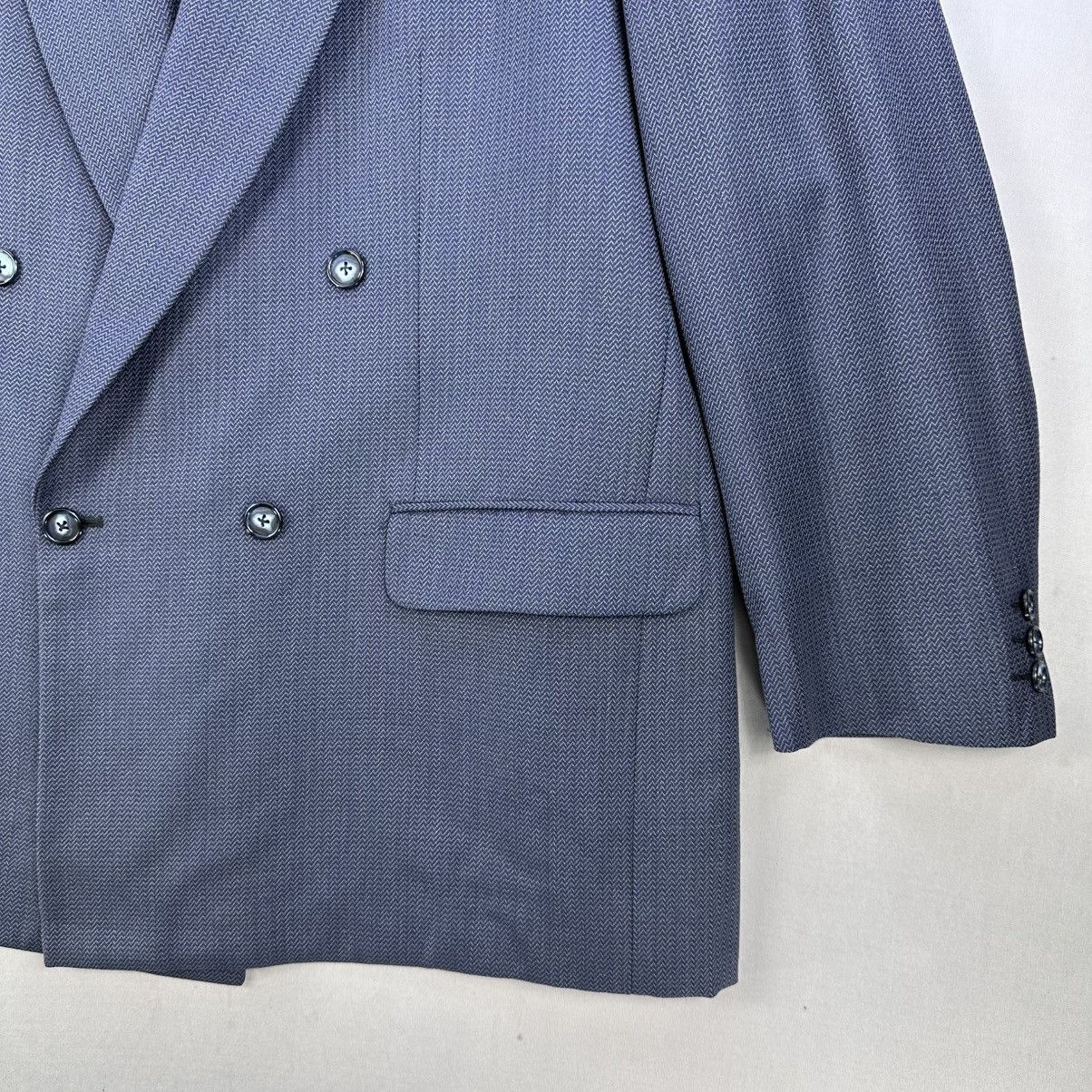 Givenchy Vintage Givenchy Pines Tailor Double Breasted Blazer Coat Size US XL / EU 56 / 4 - 3 Thumbnail