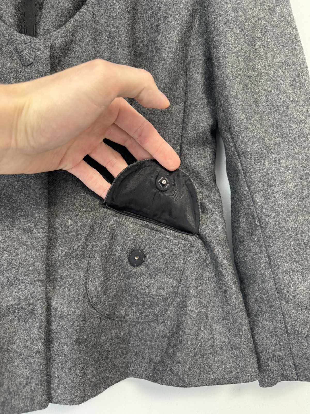 Miu Miu Miu Miu Vintage Fleece Wool Gray Blazer Jacket Size 40 Size S / US 4 / IT 40 - 6 Thumbnail