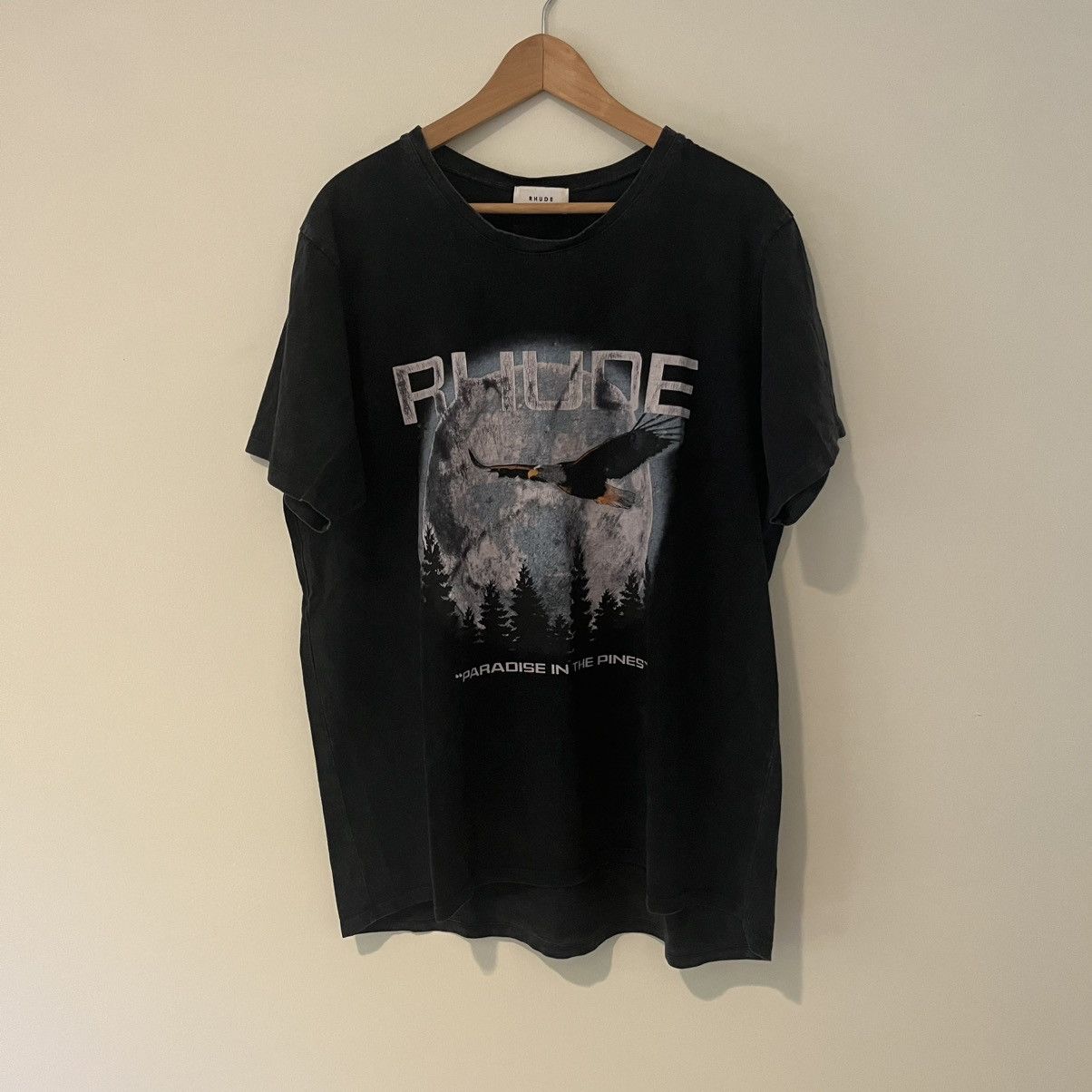 Rhude Rhude "Paradise in the Pines" Tee – Black L Size US L / EU 52-54 / 3 - 1 Thumbnail