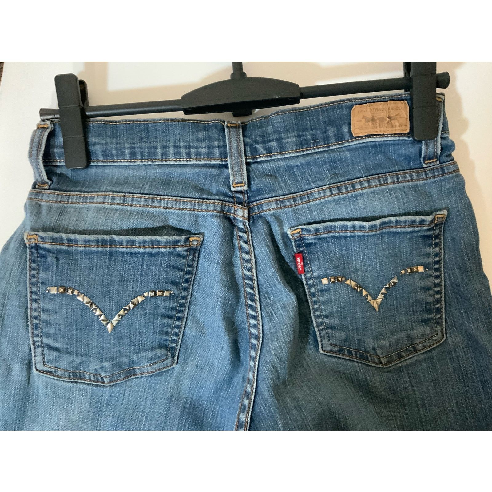 Unknown London Levi Strauss Co 512 Perfectly Slimming Boot Cut Denim Jeans Size 27" / US 4 / IT 40 - 9 Thumbnail