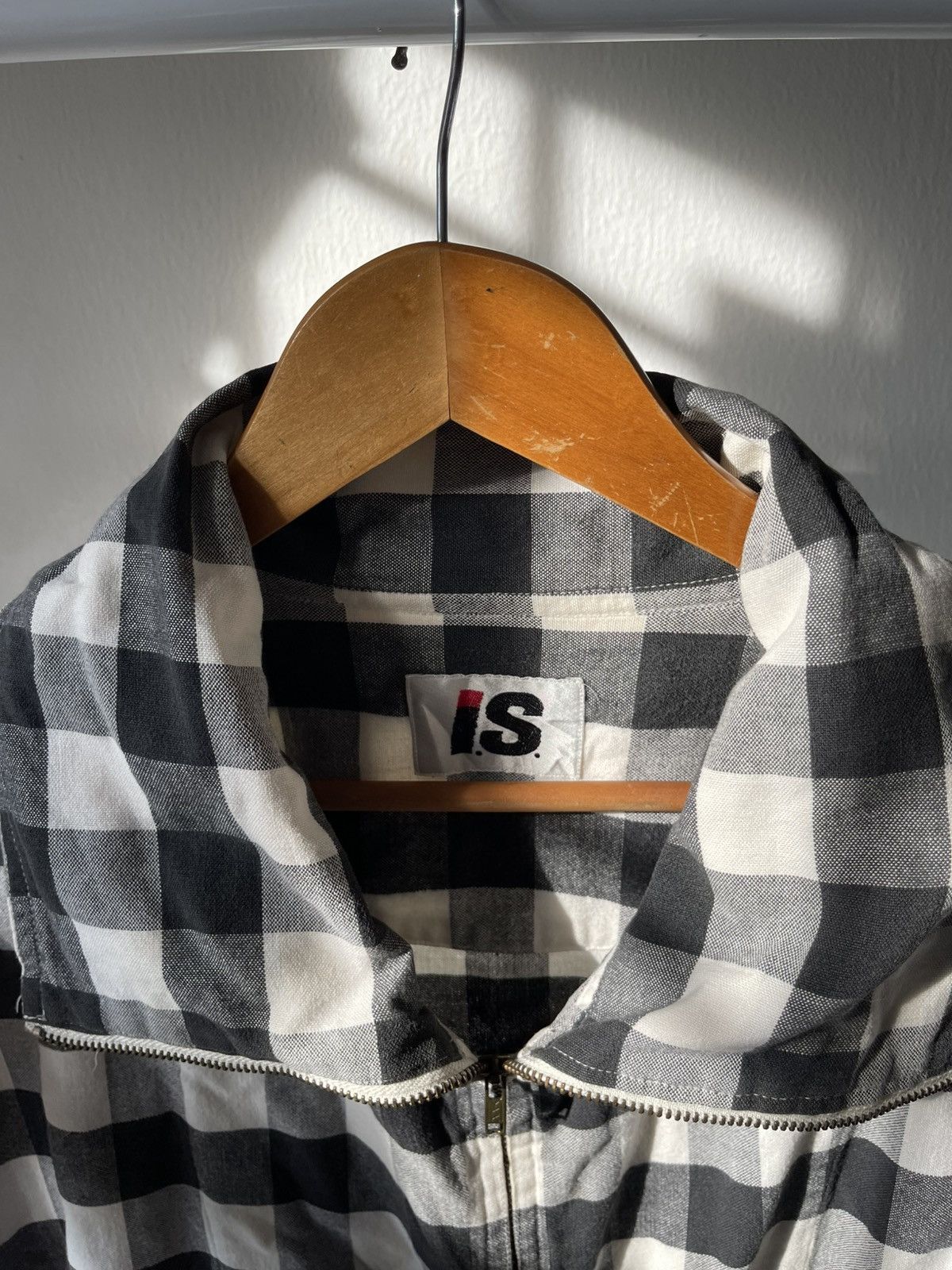 Issey Miyake 80s Issey Miyake Plaid Big Pocket Zipper Jacket Size US XL / EU 56 / 4 - 15 Thumbnail