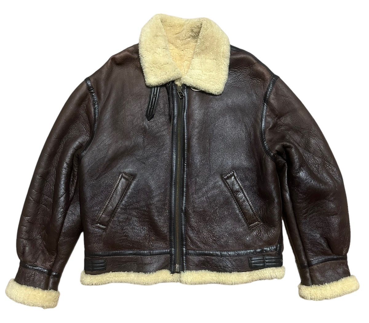 Vintage Vintage B-3 AIR FORCE U.S ARMY Shearling Sheepskin Jacket | Grailed