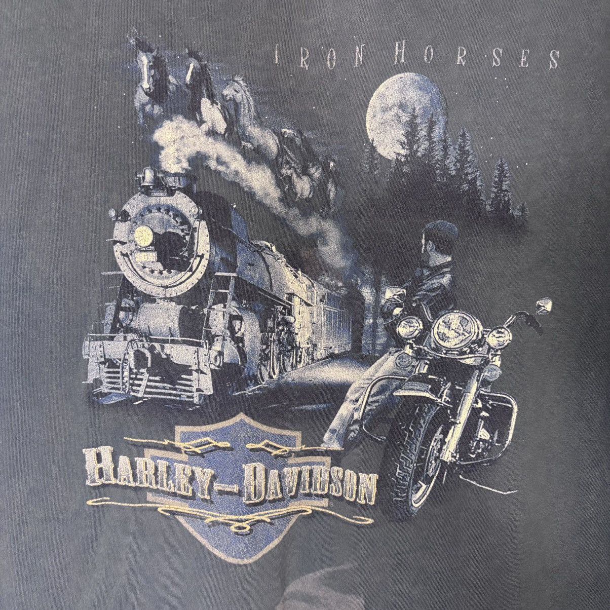 Harley Davidson × Vintage Vintage Harley Davidson Iron Horses Thrashed Faded Size XL Size US XL / EU 56 / 4 - 3 Thumbnail