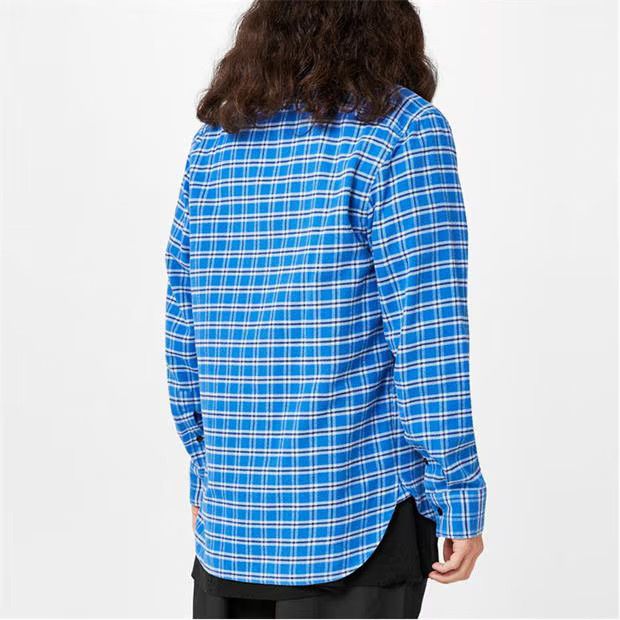 1017 ALYX 9SM o1g2r1mq0824 Logo Flannel Shirts in Blue Size US L / EU 52-54 / 3 - 5 Thumbnail