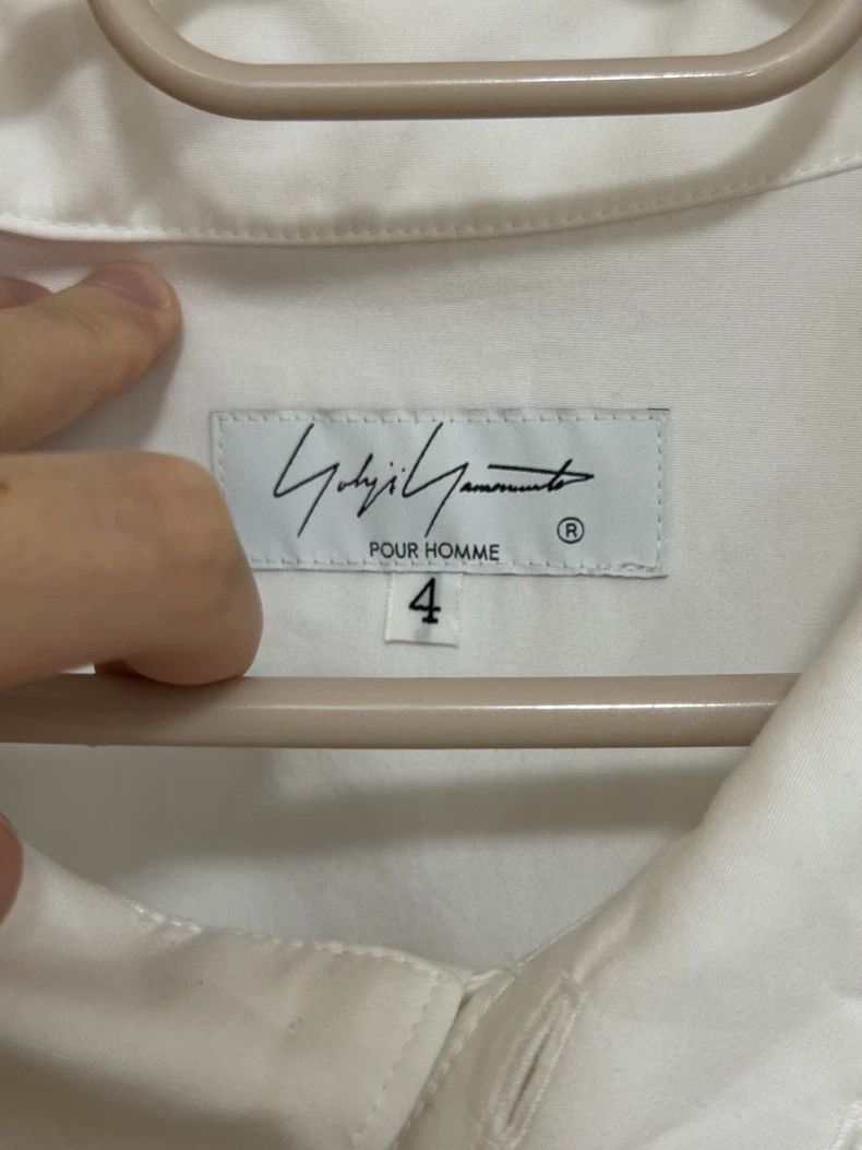 Yohji Yamamoto Yohji Yamamoto Fold White Shirt 2505-Nextarrow Size US XL / EU 56 / 4 - 4 Thumbnail