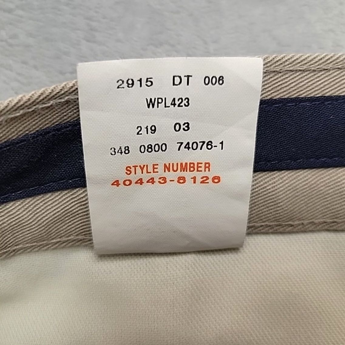 Dockers VINTAGE Dockers Pants Mens 40x29 Khakis Twill Chino Pleated 100% Cotton Beige Pants Mens 40 Regular Straight Pocket Slit Baggy Boys Womens Size US 40 / EU 56 - 4 Thumbnail
