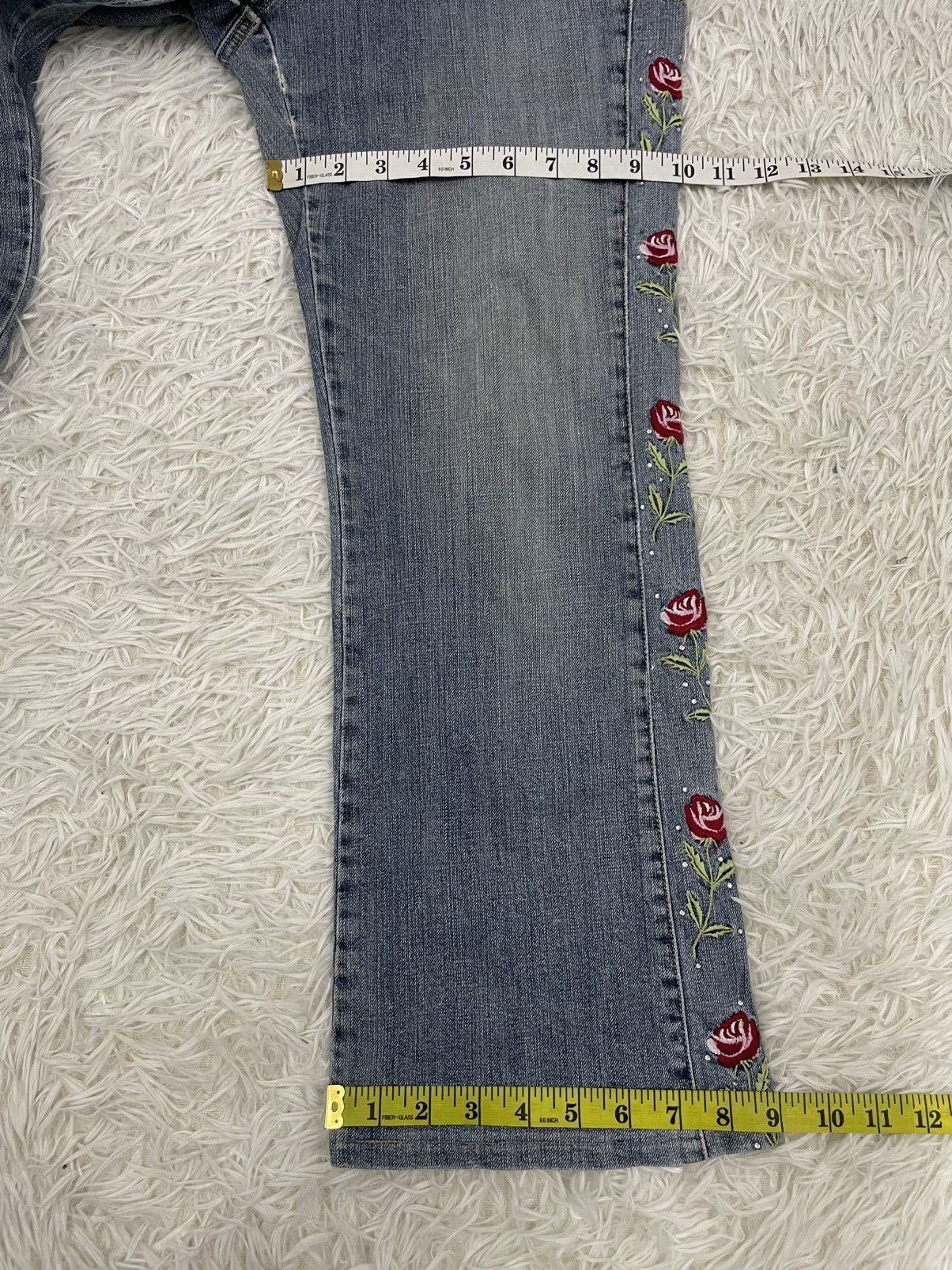 Japanese Brand Origin Jeans Pant Side Flowers Size 31" - 11 Thumbnail