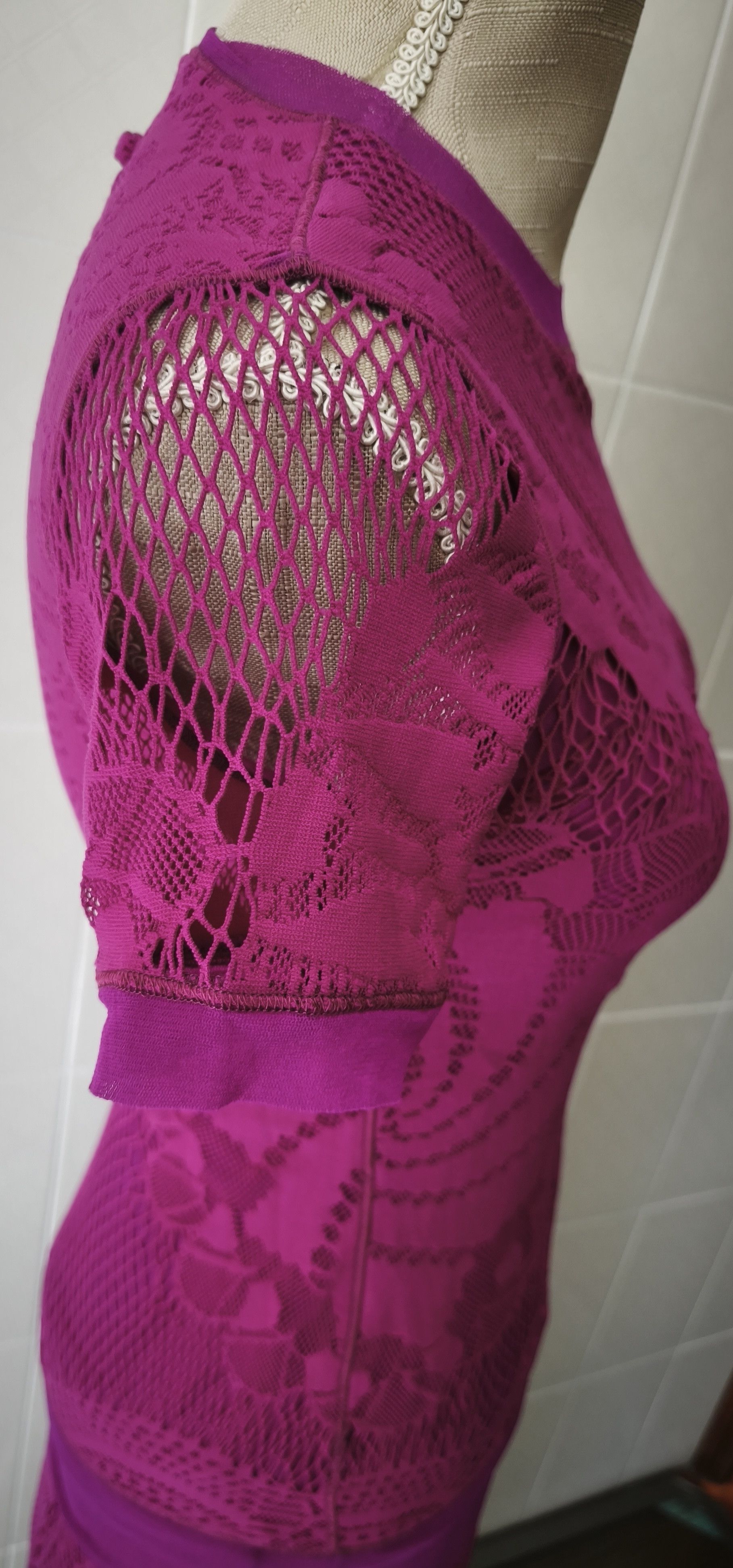 Jean Paul Gaultier SS 2008 - Lace and mesh - top and skirt Size M / US 6-8 / IT 42-44 - 9 Thumbnail