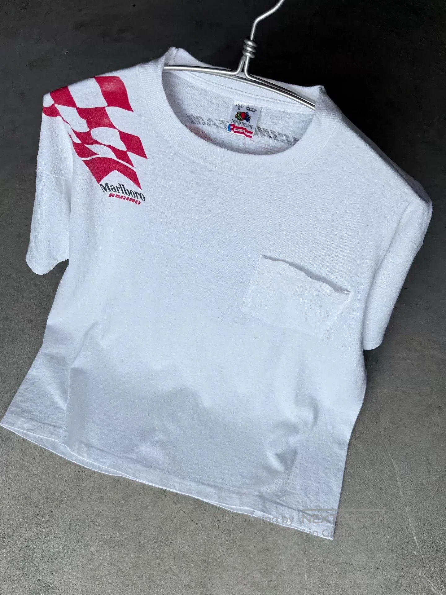 Vintage Vintage 90s Marlboro Racing Pocket Tee. Size US XL / EU 56 / 4 - 7 Thumbnail