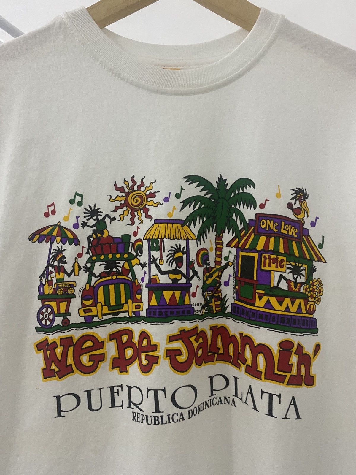 Vintage Vintage 90s Art Regge We Be Jemmin Puerto Plata Size US L / EU 52-54 / 3 - 3 Thumbnail