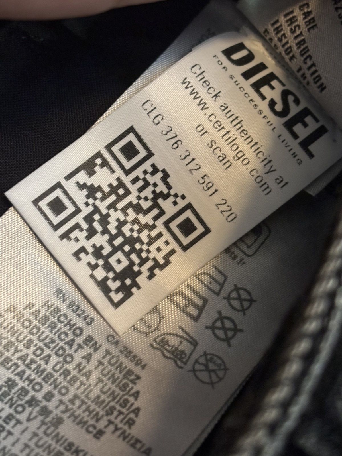 Diesel Diesel D Shift Denim Washed Black Size US 33 - 7 Thumbnail