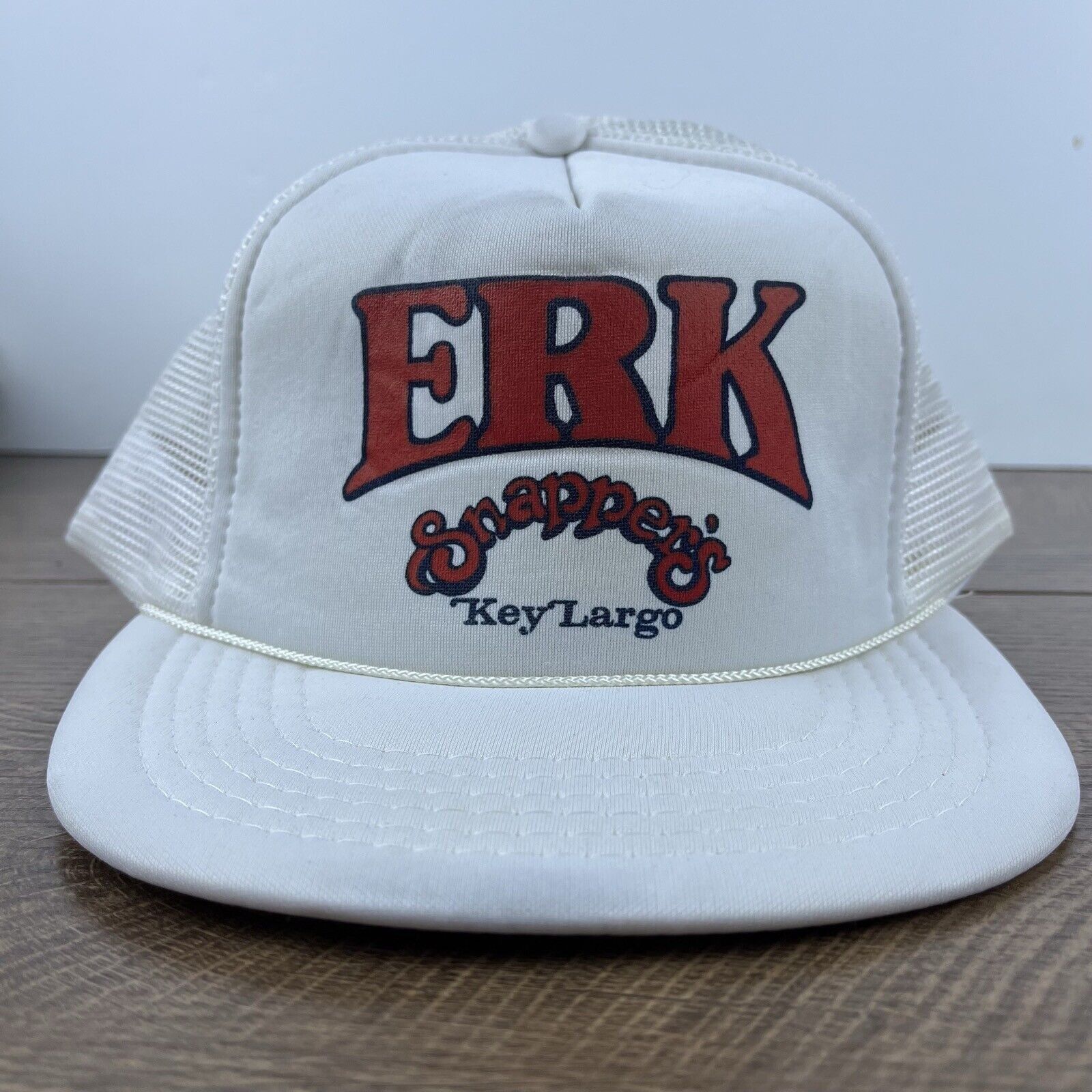Other ERK Snappers hat Key Largo Snapback Hat White Hat Adjustable Size ONE SIZE - 2 Thumbnail