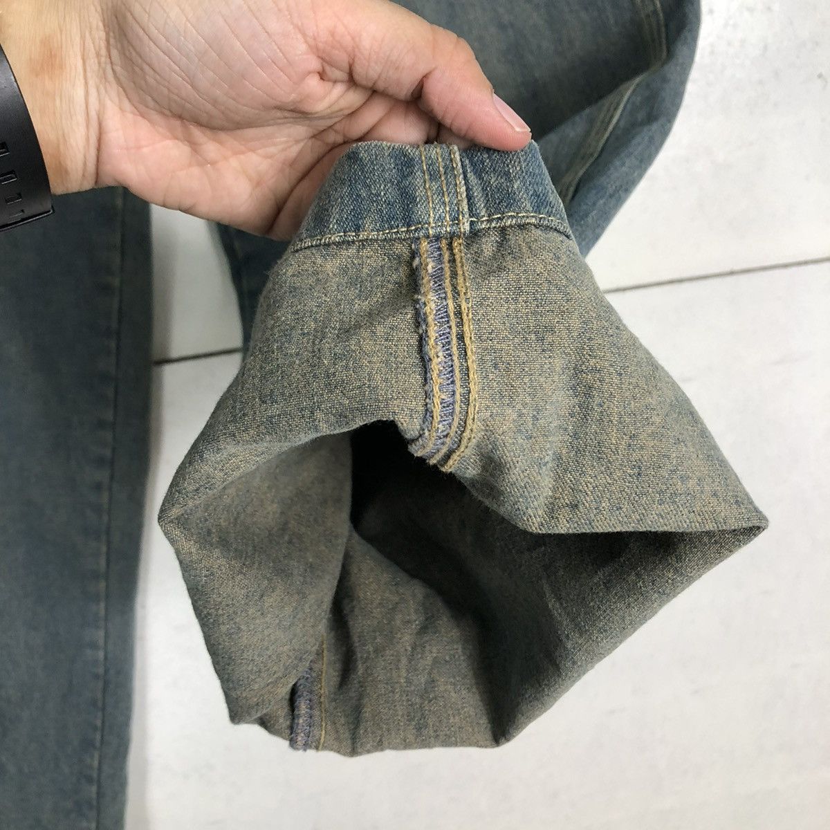 Issey Miyake 🔥VINTAGE DENIM JEANS LOOSE CUT JAPAN MADE Size US 30 / EU 46 - 11 Thumbnail