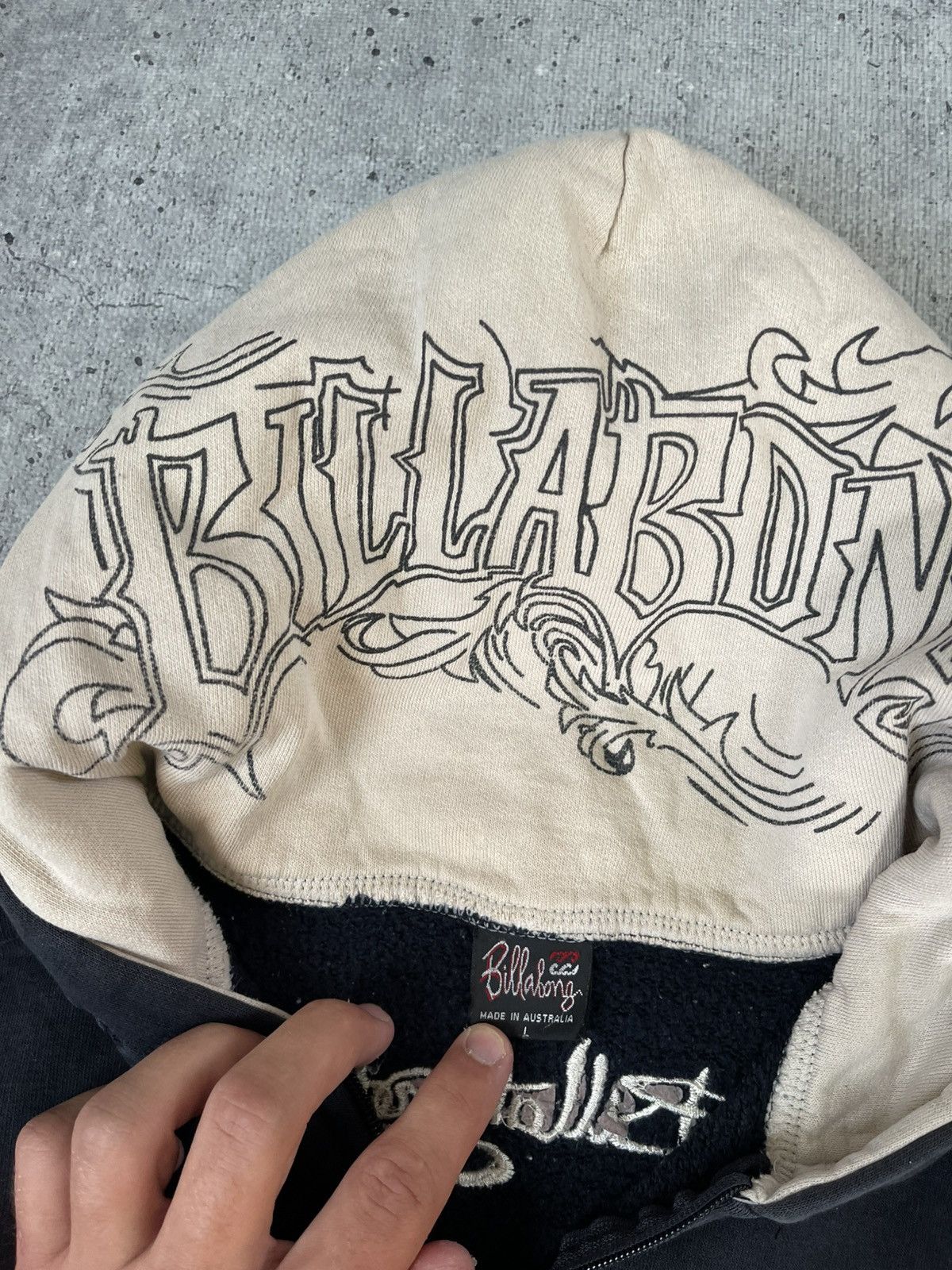 Billabong Y2K Billabong Zip Up Japanese 🇯🇵 Distressed Hoodie Size US L / EU 52-54 / 3 - 12 Thumbnail