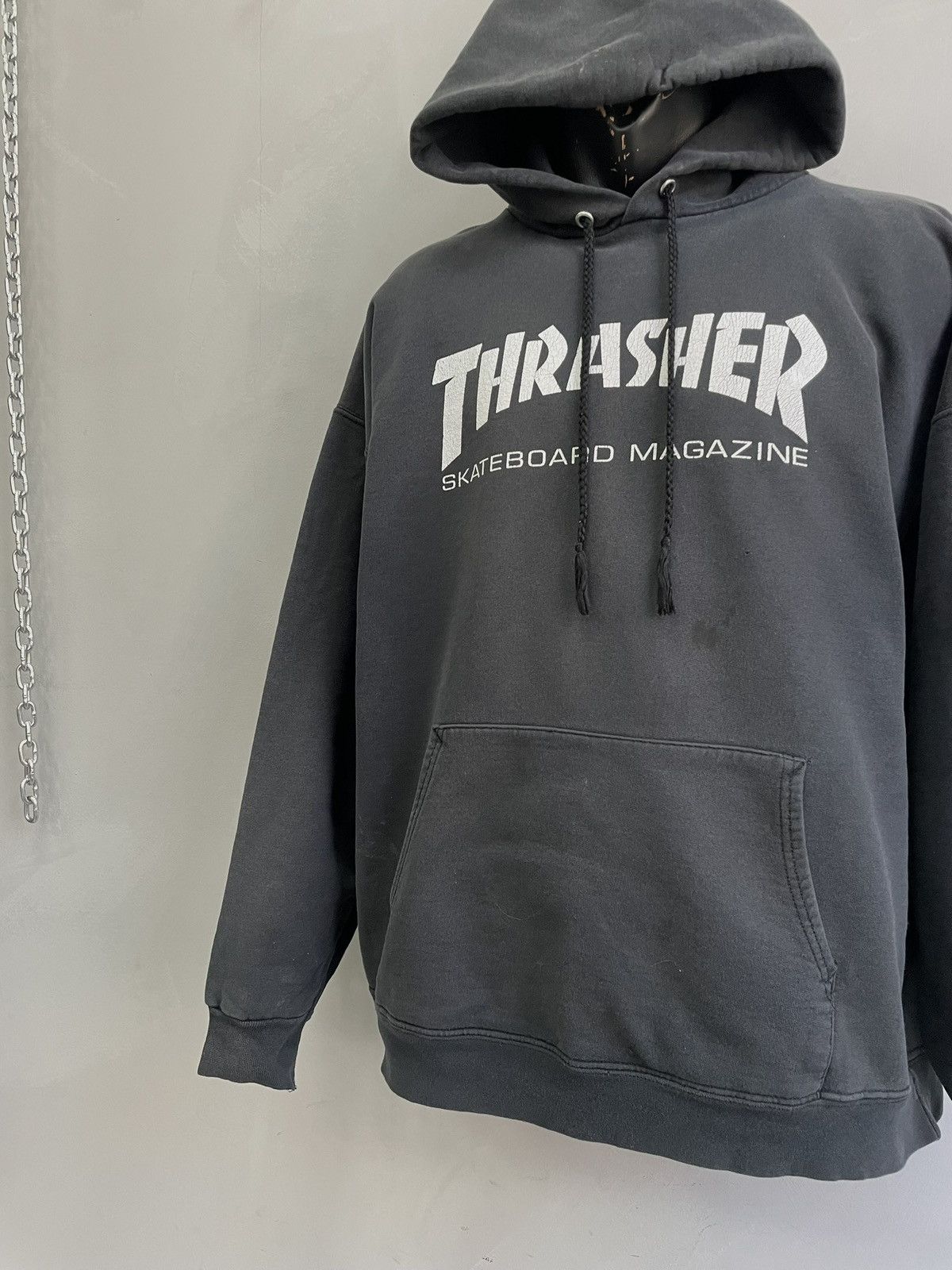 Thrasher Sk8 skater thrasher washed hoodie boxy fit Size US L / EU 52-54 / 3 - 3 Thumbnail