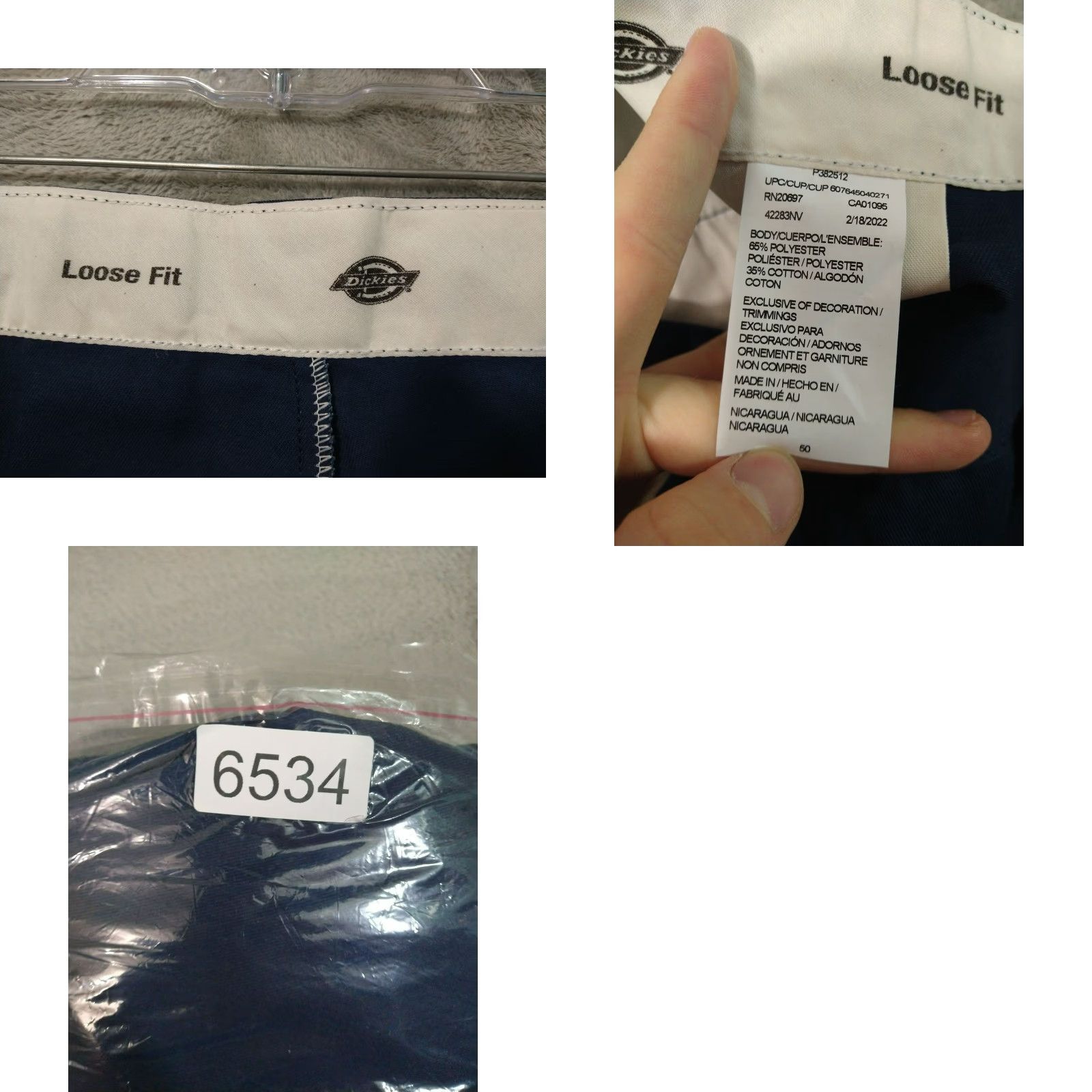 Dickies Dickies Mens Shorts 50 x 13 Navy Blue Loose Fit Work Uniform Twill Lot of 3 Casual, Travel, Workwear Size US 34 / EU 50 - 8 Thumbnail