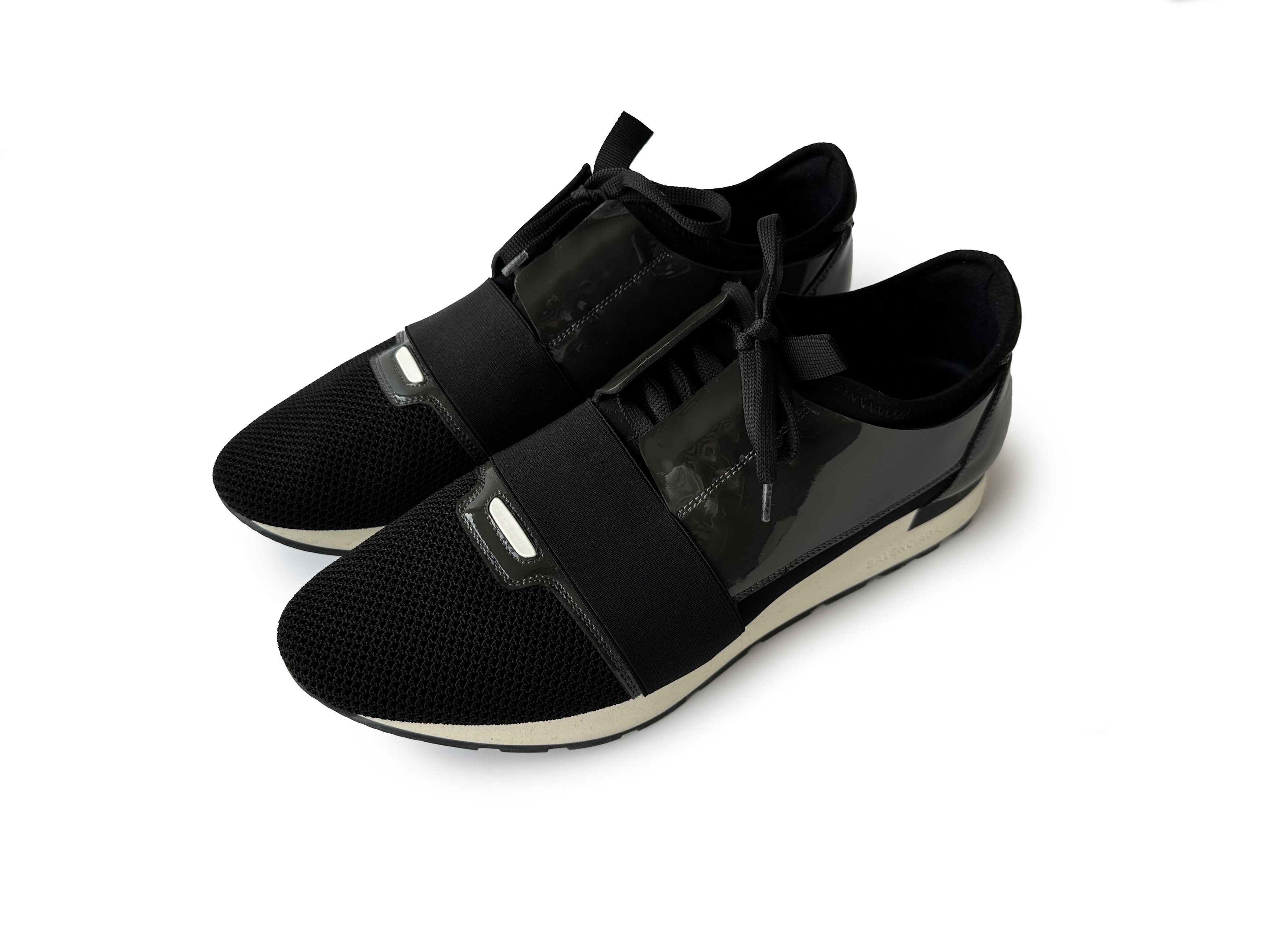 Balenciaga Balenciaga Race Runner olive/black sneakers Size US 11.5 / EU 44-45 - 1 Thumbnail
