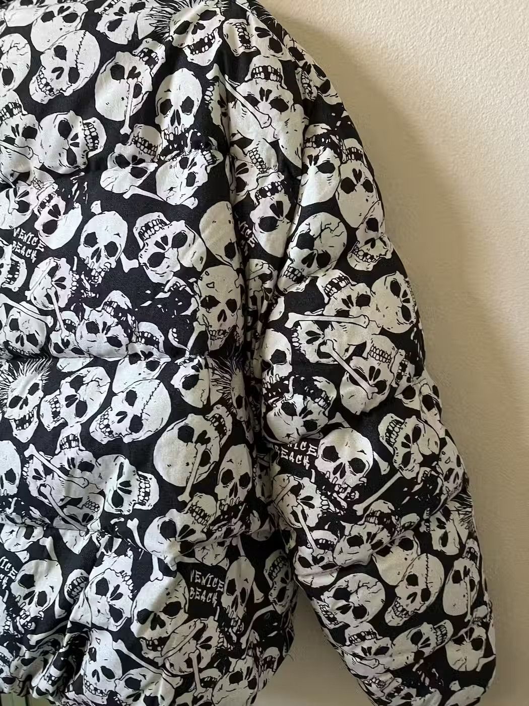 ERL ERL Black Skull Down All Over Print Puffer Jacket Size US L / EU 52-54 / 3 - 10 Thumbnail