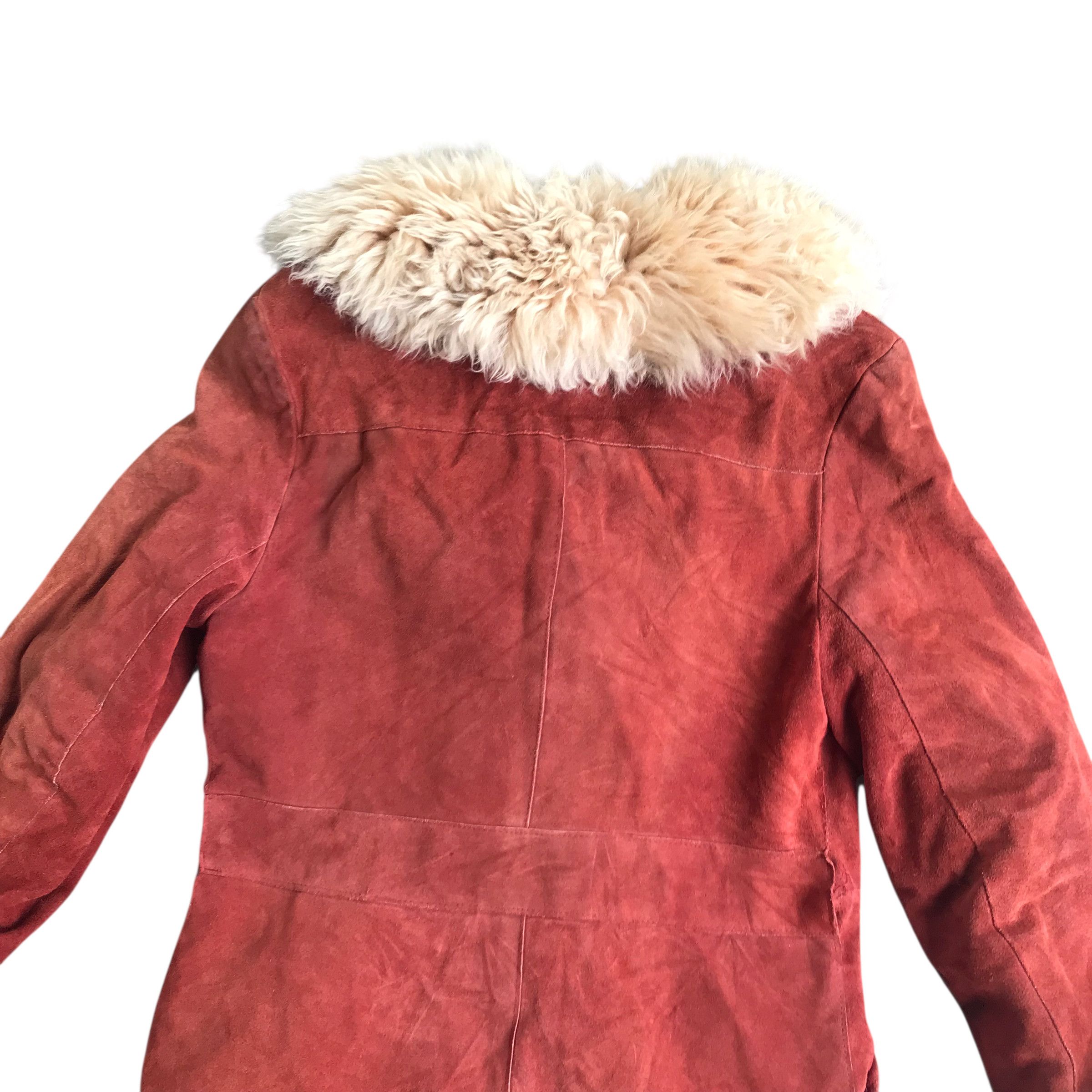 GOA Rare Saga Fox Faux Fur Suede Leather jacket Size US S / EU 44-46 / 1 - 7 Thumbnail