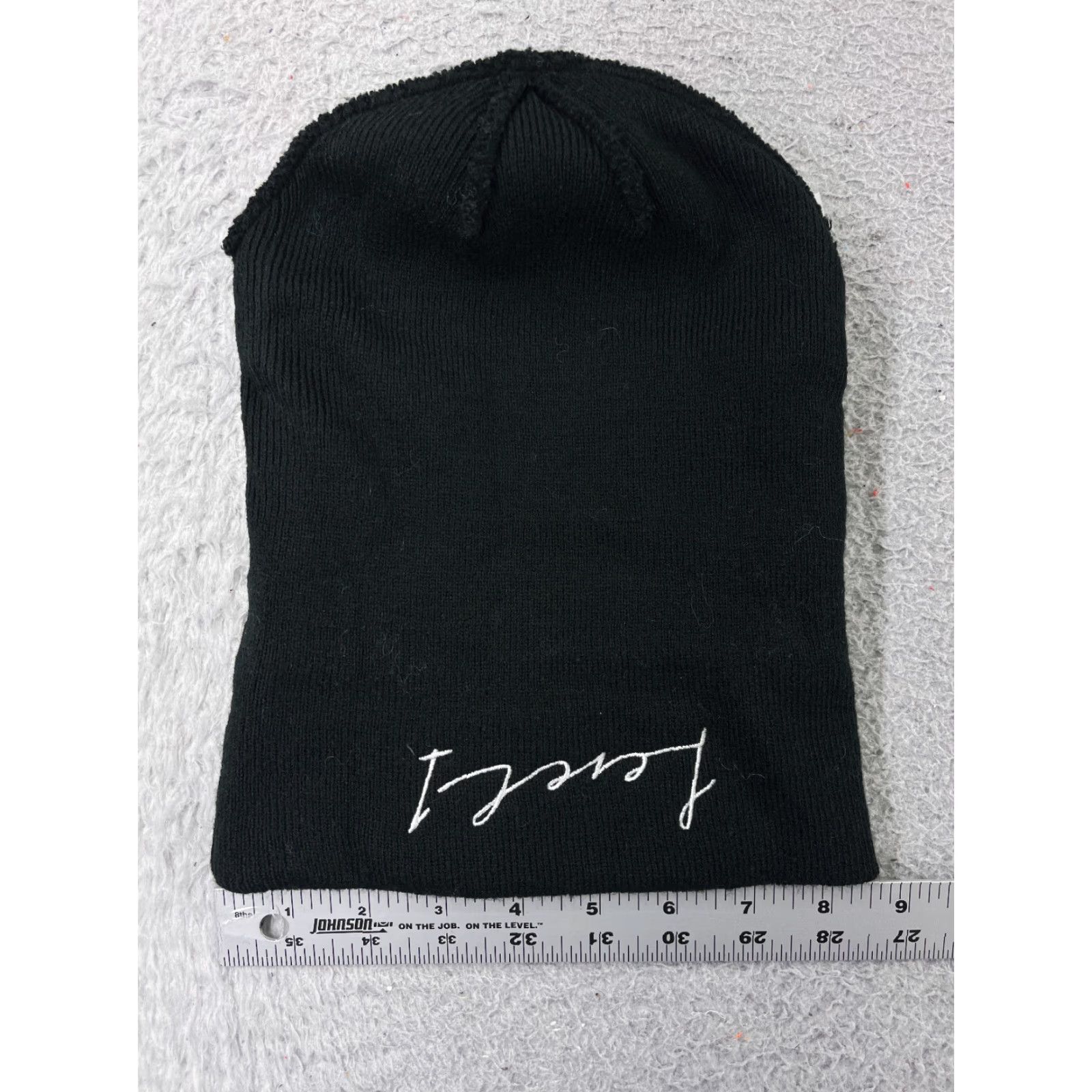 Vintage Level 1 Productions Beanie Hats Adult One Size Black Acrylic Knit Beanie Style Embroidered Ski Film Production Filmmaker Cinema Mens Size ONE SIZE - 4 Thumbnail