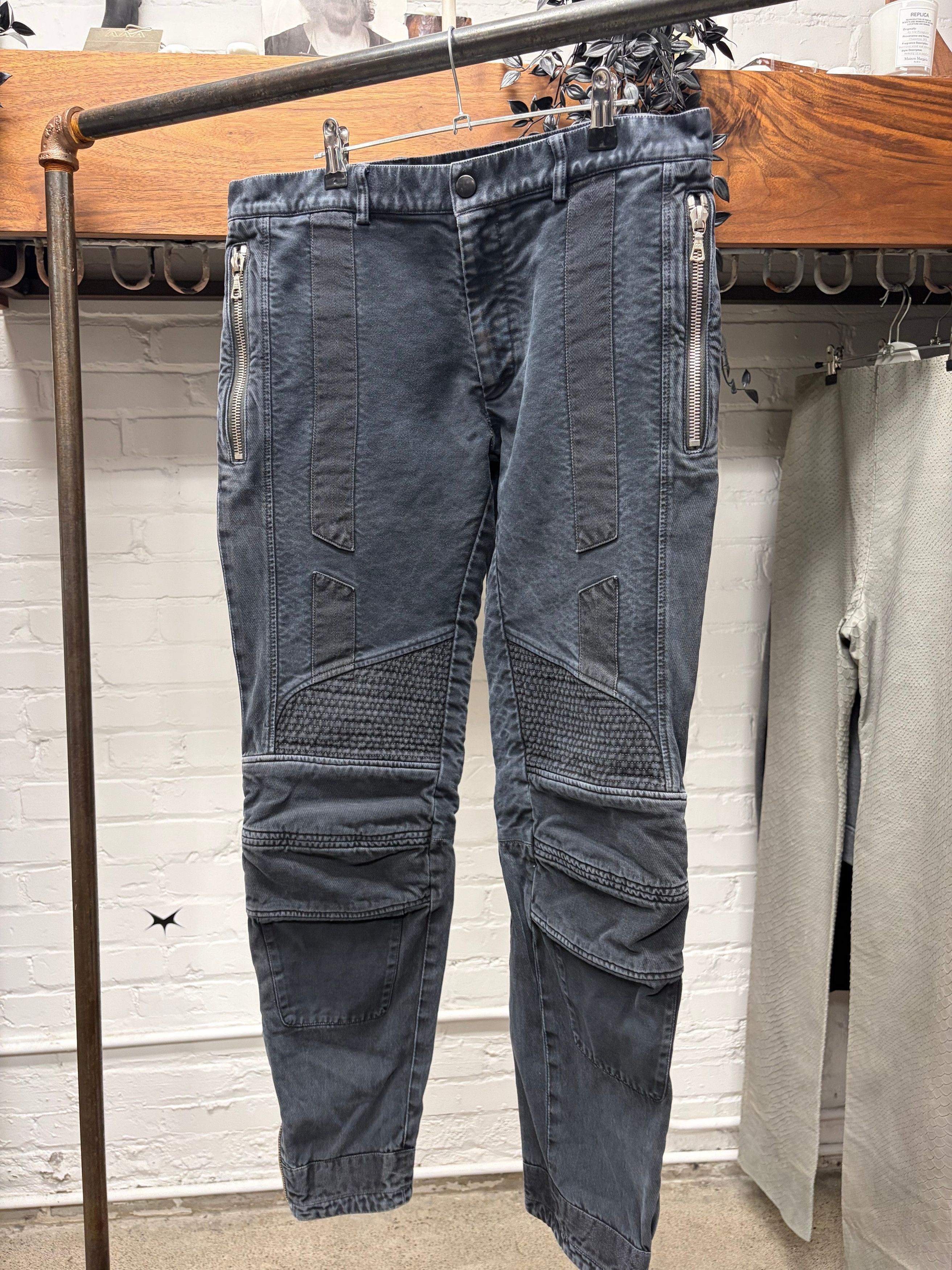 Dries Van Noten Dries Van Noten ‘Rustic Blue’ Biker Denim Size US 32 / EU 48 - 1 Thumbnail