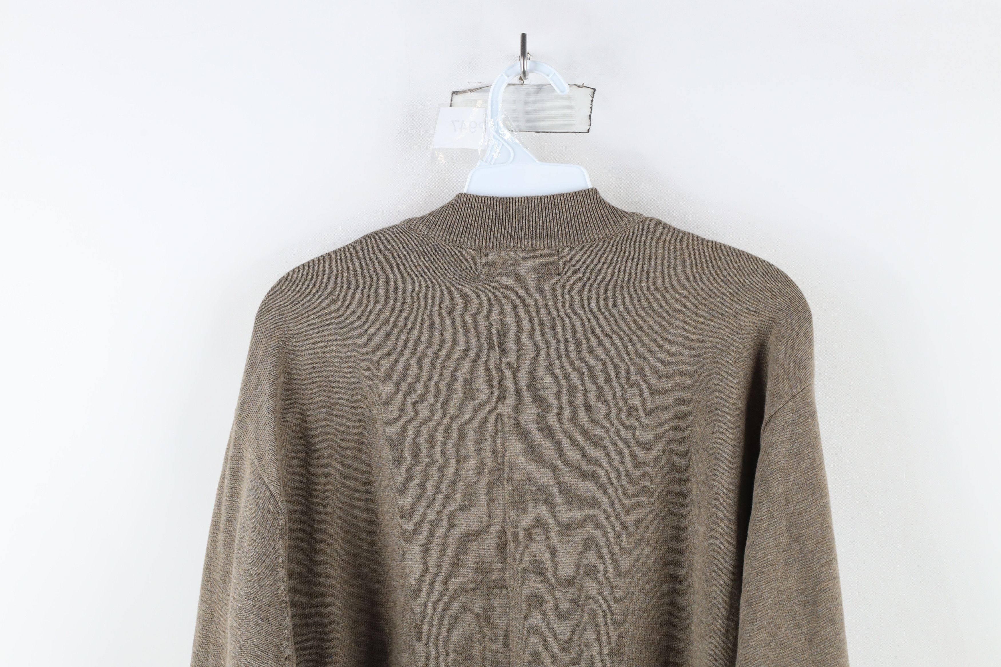 Vintage Vintage 90s Streetwear Cotton Knit Mock Neck Sweater Size US L / EU 52-54 / 3 - 10 Thumbnail