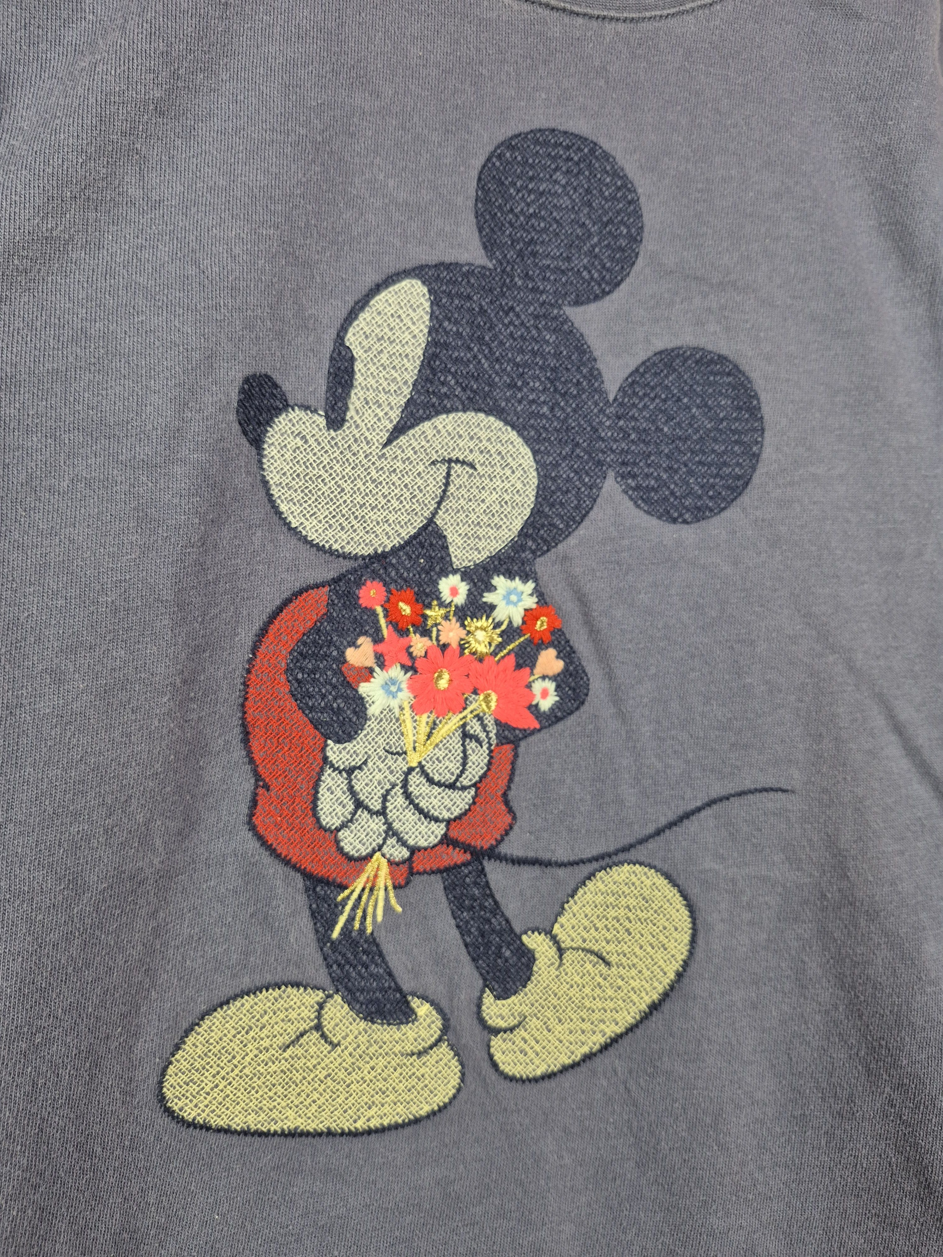 Gap 🔥 GAP Disney Mickey Mouse Embroided Sweatshirt Kids Size US XXS / EU 40 - 3 Thumbnail