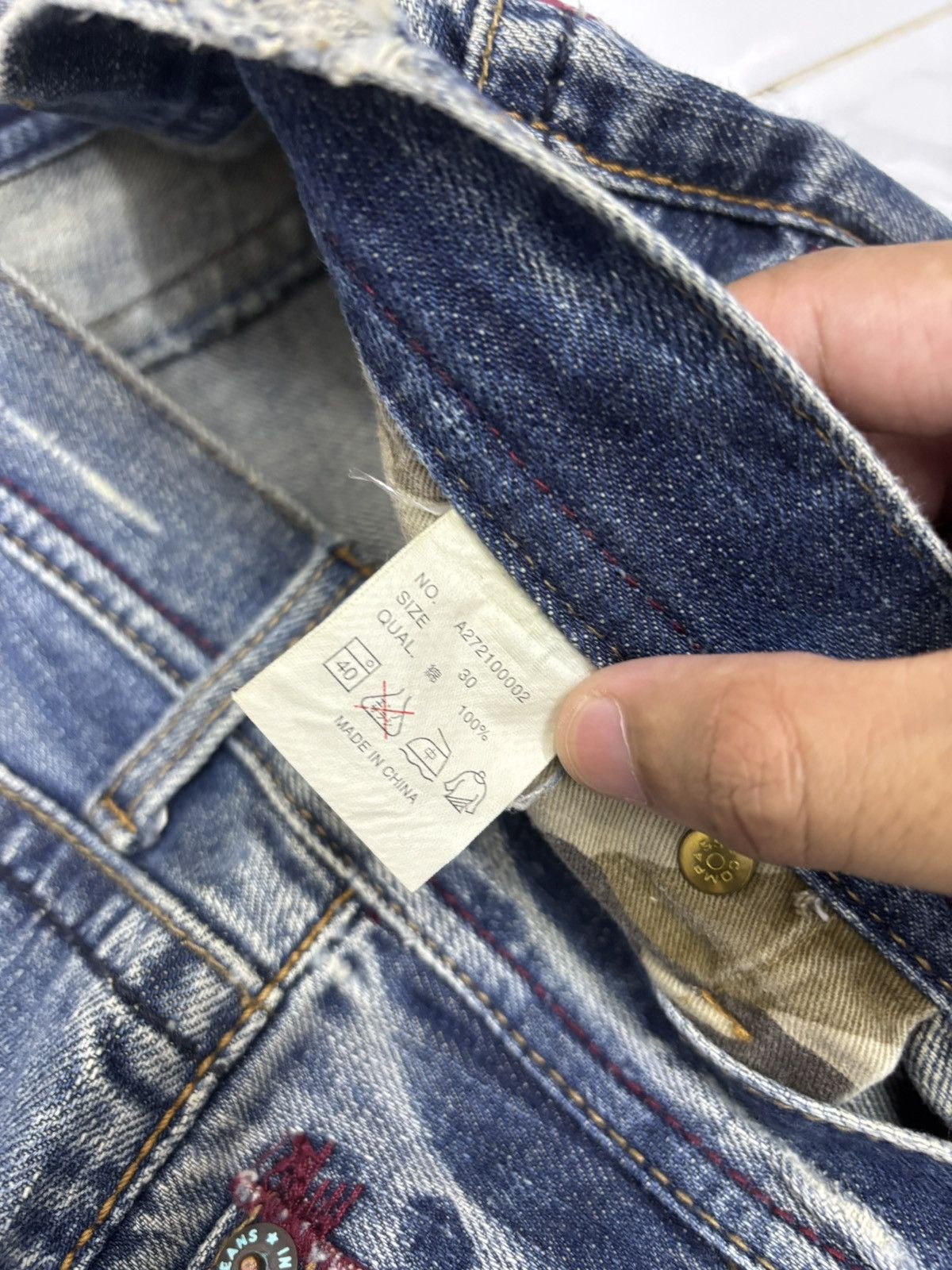 Kapital A:R Sashiko Boro Patchwork Flared Jeans Distressed Denim Size US 31 - 11 Thumbnail