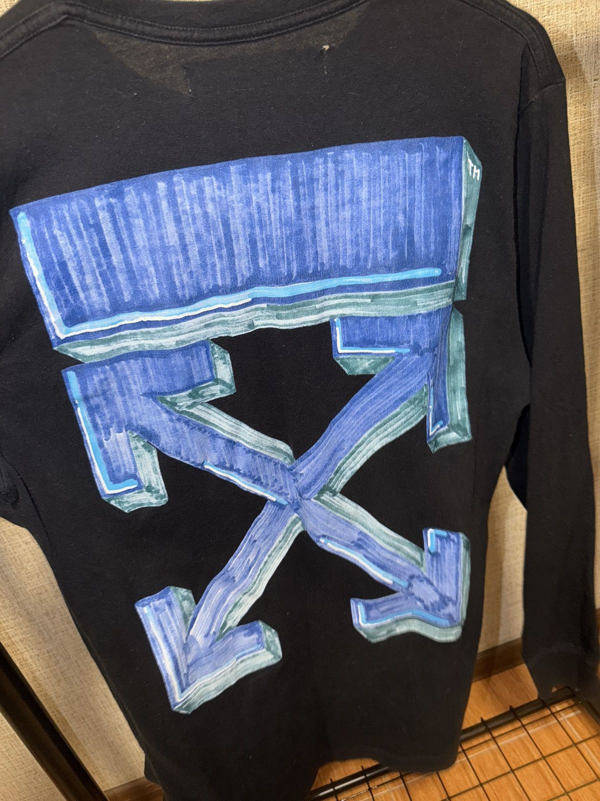Off-White OFF-WHITE MARKER ARROWS BLACK LONG-SLEEVE Size US M / EU 48-50 / 2 - 4 Thumbnail