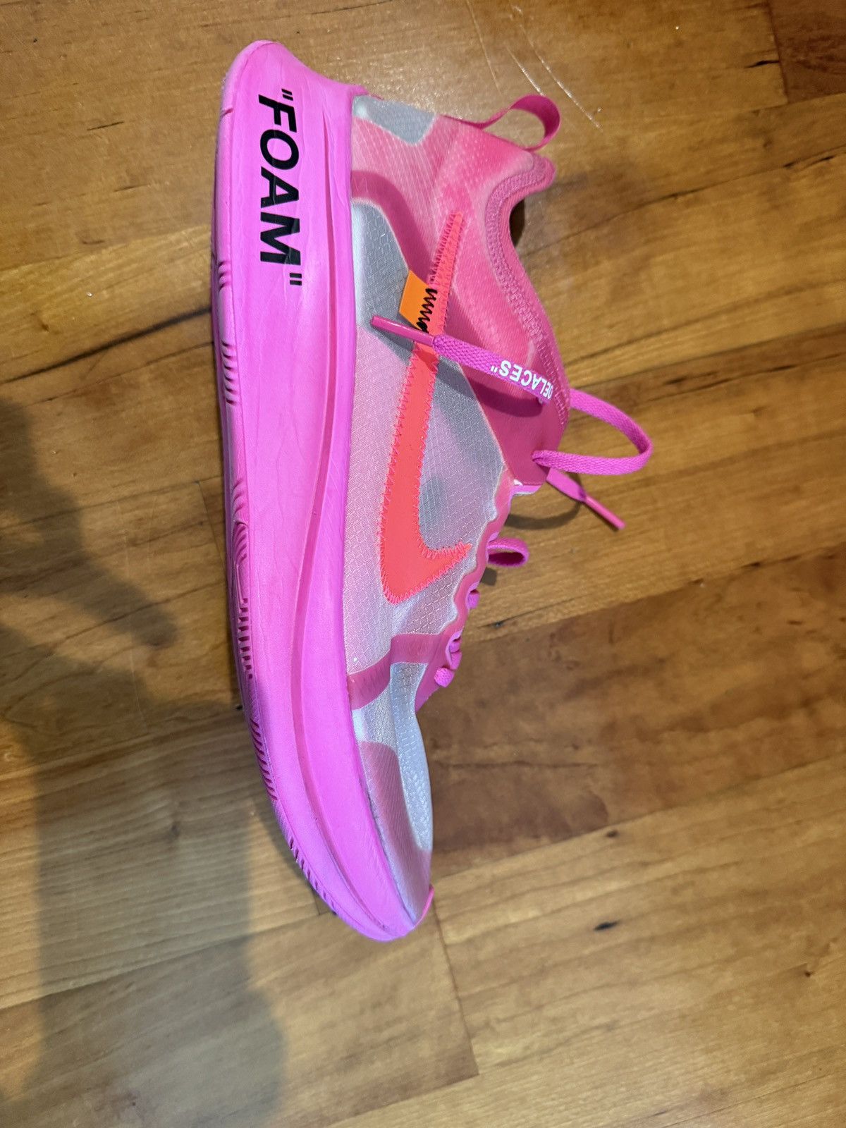 Nike × Off-White Men’s Nike Zoom Fly Tulip Pink Sz 13 Off-White Size US 13 / EU 46 - 13 Thumbnail