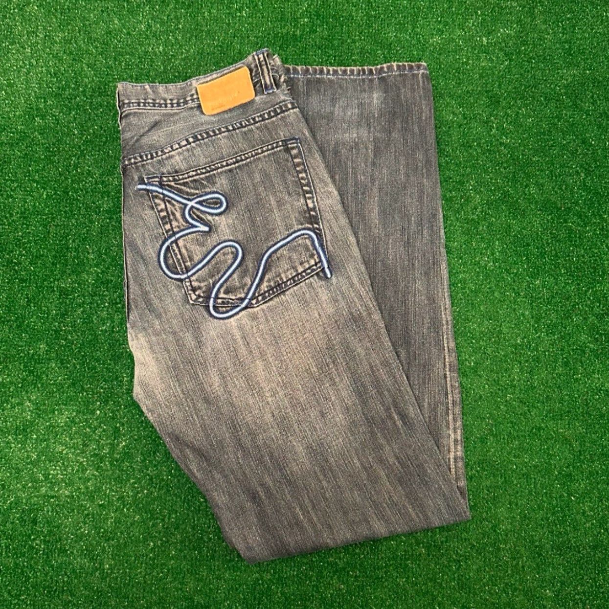 Ecko Unltd. VINTAGE Ecko UNLTD Jeans Skater Grunge Y2K Straight Loose Fit Mens 34 34x34 Blue Size US 34 / EU 50 - 6 Thumbnail
