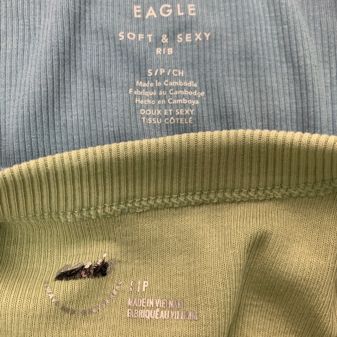 American Eagle Outfitters 2 New American Eagle Womens Small Soft Sexy Ribbed Tank Tops Size S / US 4 / IT 40 - 3 Thumbnail