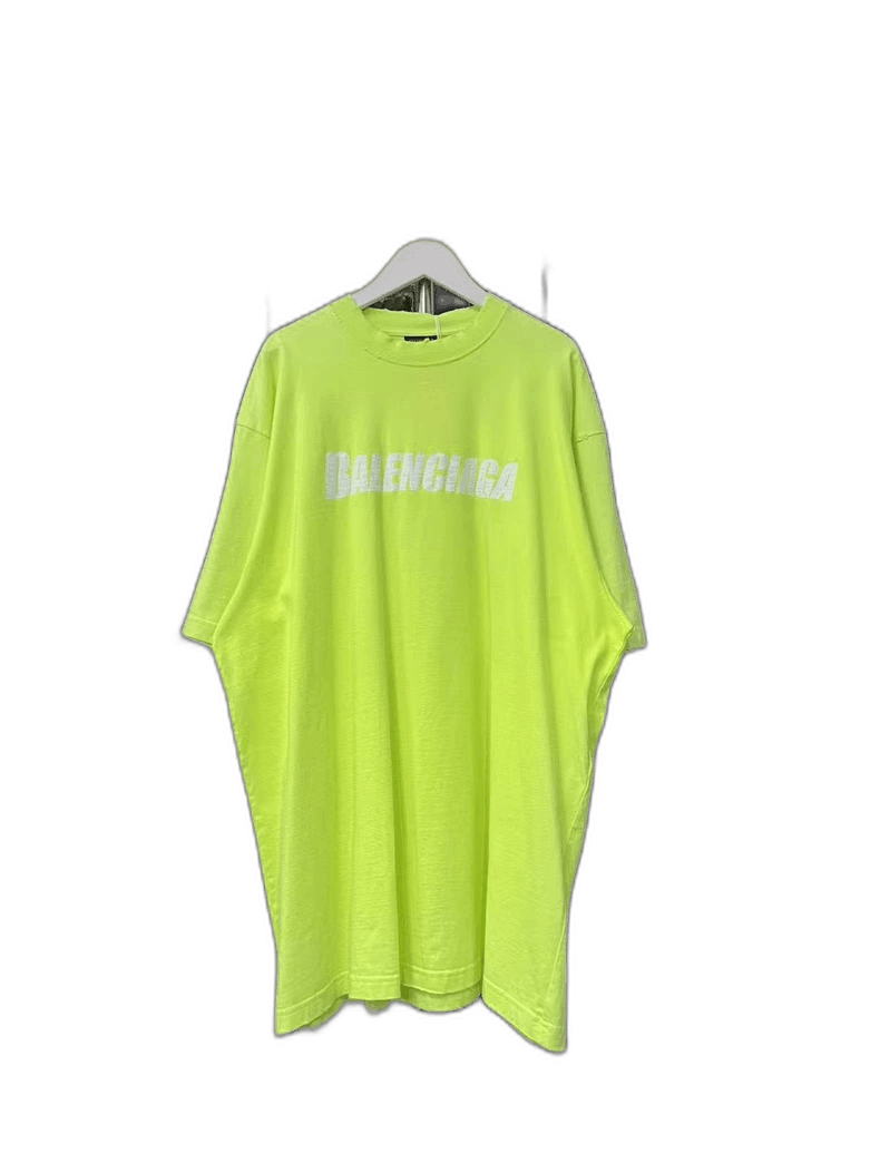 Balenciaga Balenciaga Balenciaga Fluorescent Green Short Sleeve Shirt Size US XS / EU 42 / 0 - 1 Thumbnail