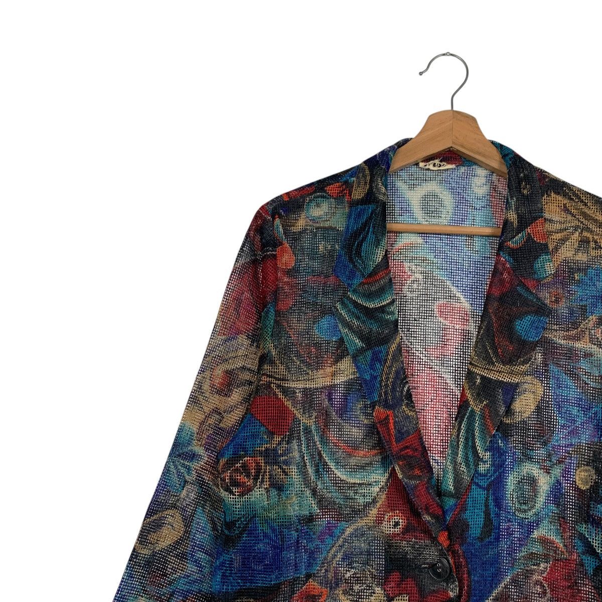 Japanese Brand Vintage 90’s SAGES Fullprint Casual Jacket Blazer #2620-C118 Size US M / EU 48-50 / 2 - 6 Thumbnail