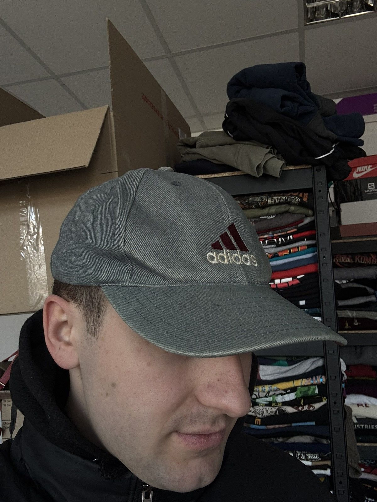 Adidas × Vintage Adidas gray vintage 00s cap streetwear hat Size ONE SIZE - 5 Thumbnail