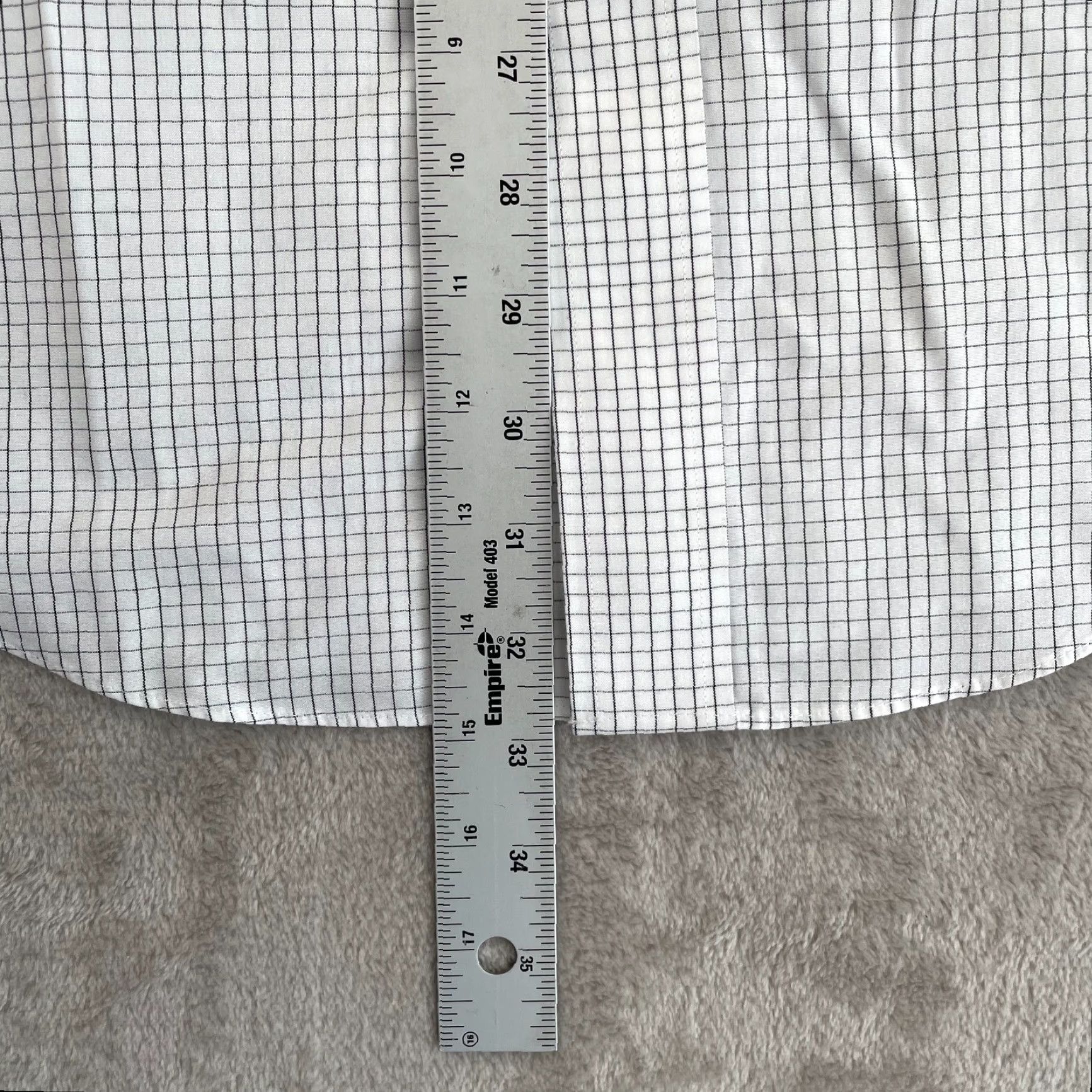 Brooks Brothers Brooks Brothers Stanford Dress Shirt Men 15.5 34-35 White Check Non-Iron NWOT Size 42R - 7 Thumbnail