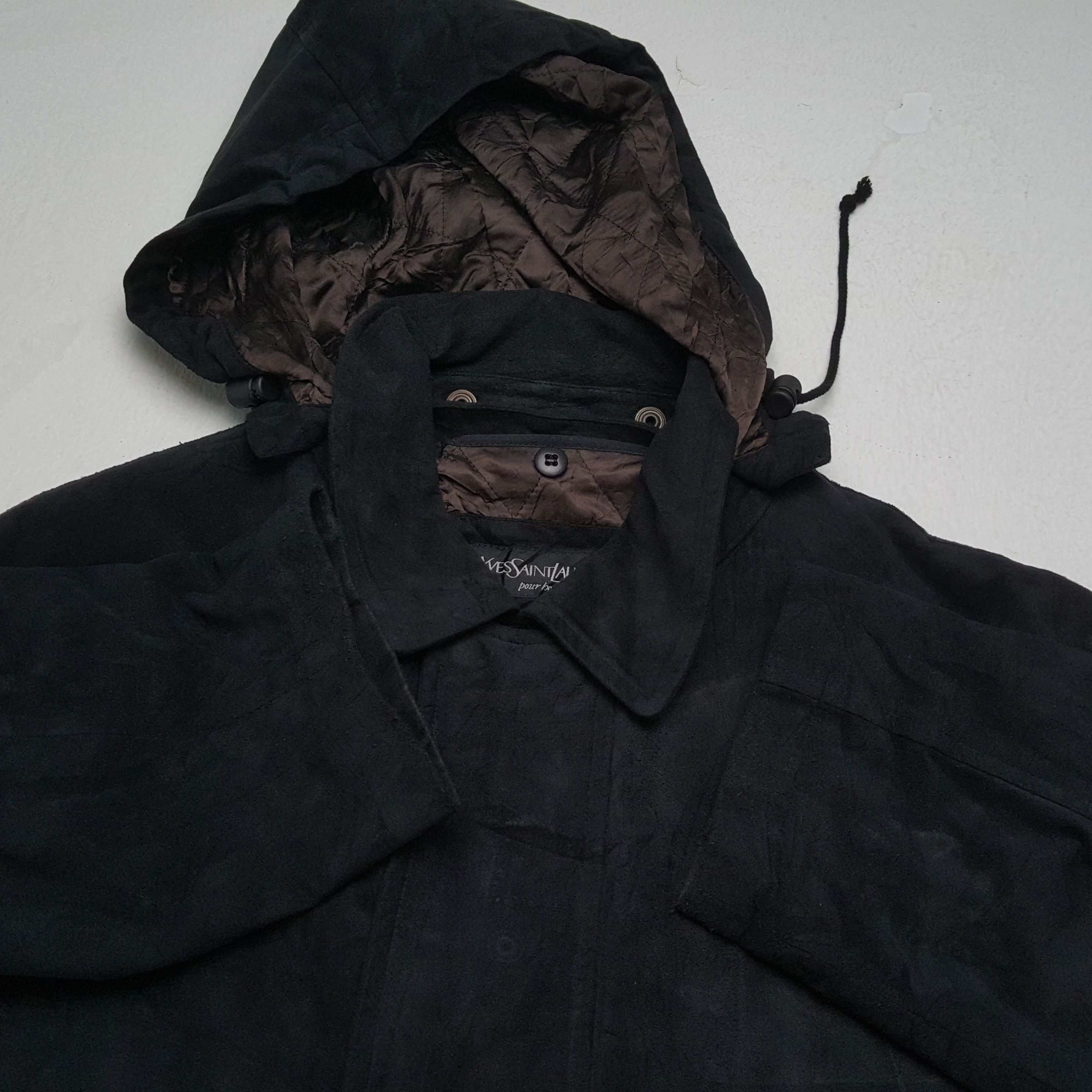 Vintage YVES SAINT LAURENT Winter Fashion Style Hoodie Jacket Size US M / EU 48-50 / 2 - 9 Thumbnail
