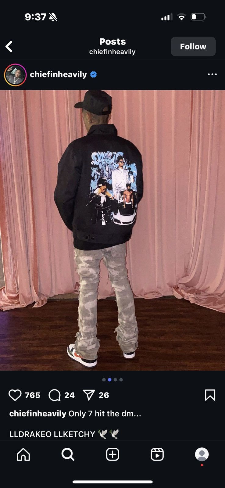 TGF Chiefin Heavily Drakeo Dickies Jacket 1/1