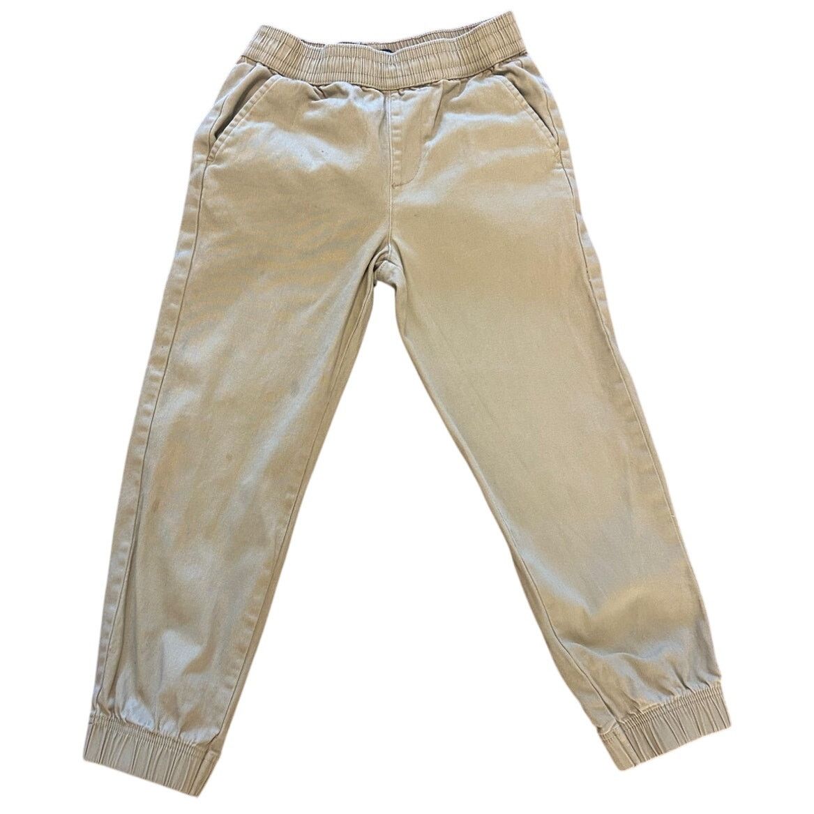 Chaps Chaps Boys Size Small Khaki Pants with Elastic Waist Size 22" - 1 Thumbnail